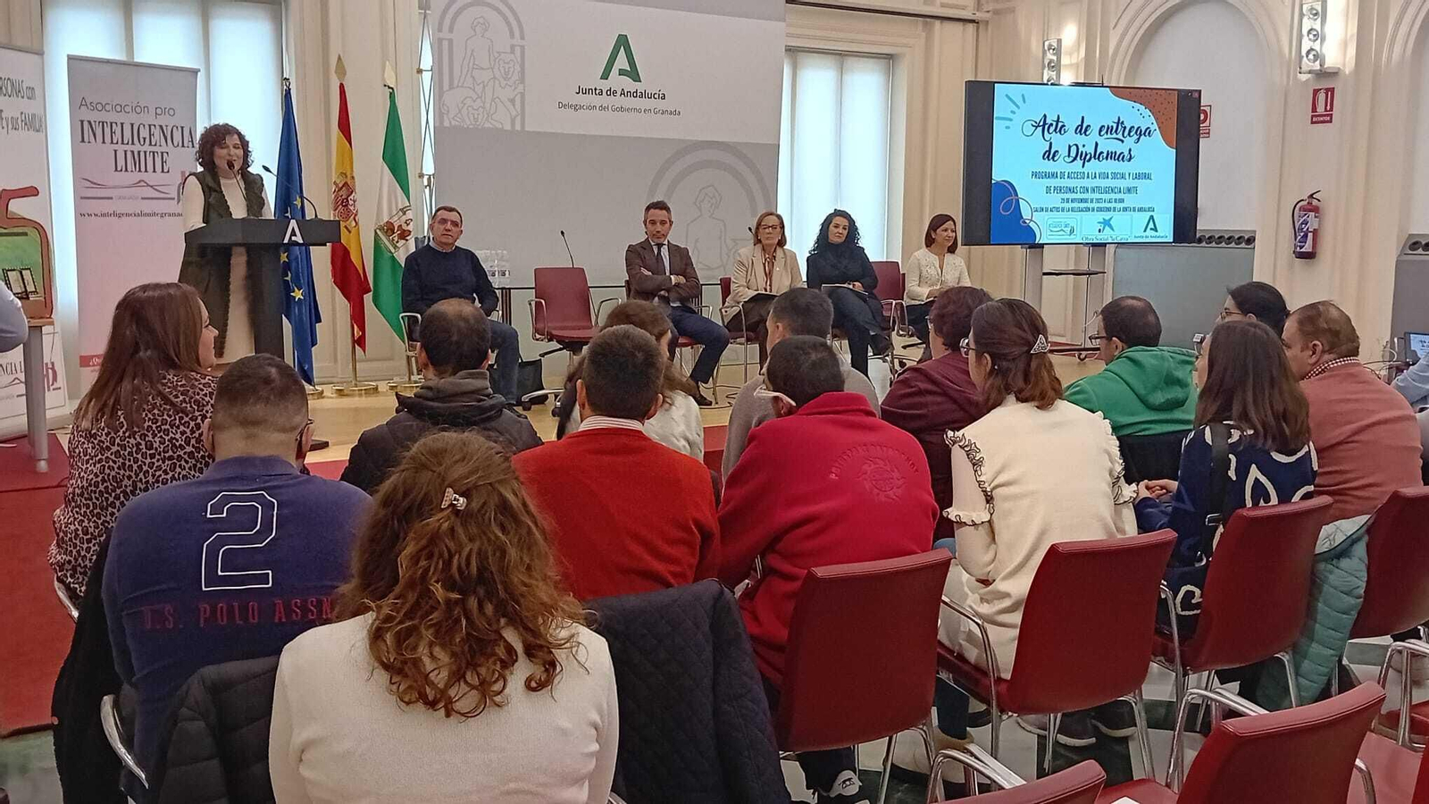 Momento del acto de clausura del programa de formación.