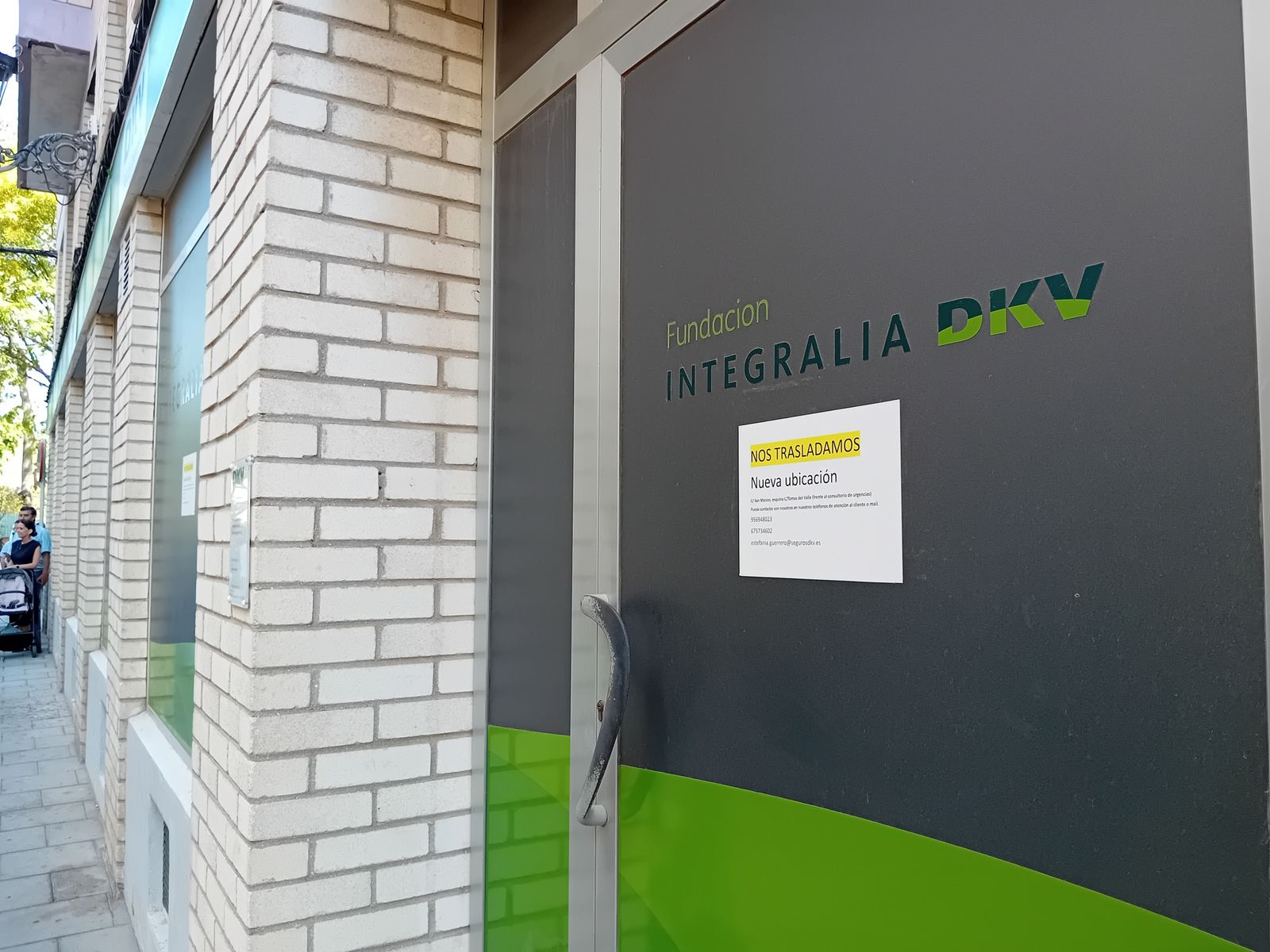 Oficina de la calle Isaac Peral cerrada, tras la marcha de la Fundación DKV Integralia.