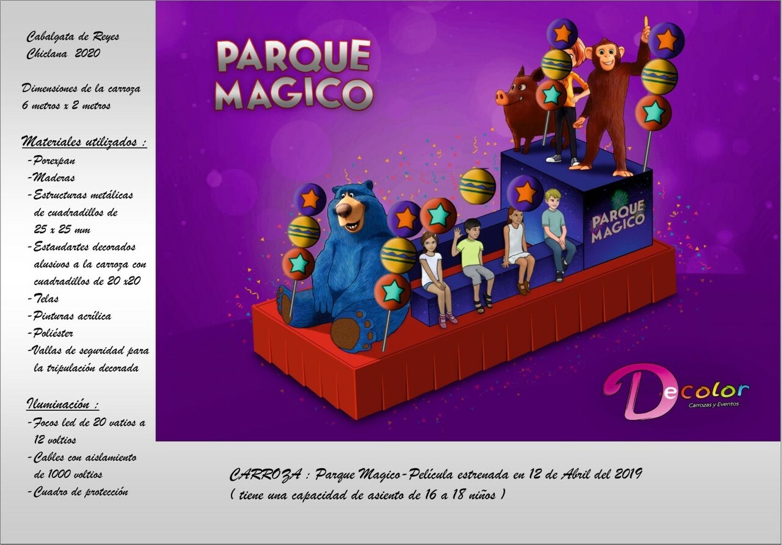 Los bocetos de las carrozas de la Cabalgta de Chiclana