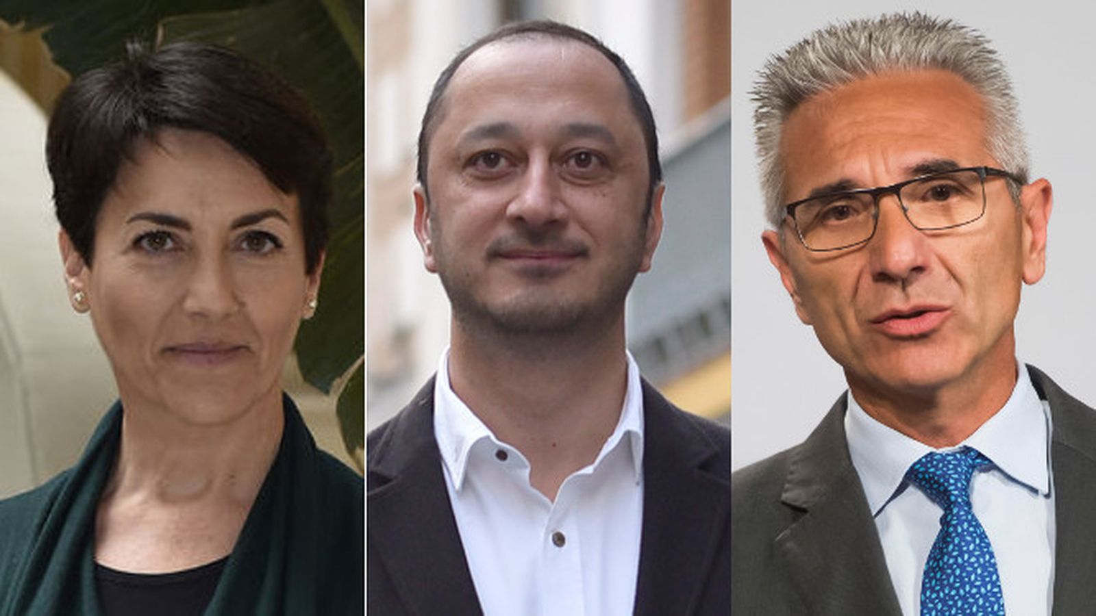 Evangelina Naranjo, Alfonso Rguez. Gómez de Celis y Miguel Ángel Vázquez.