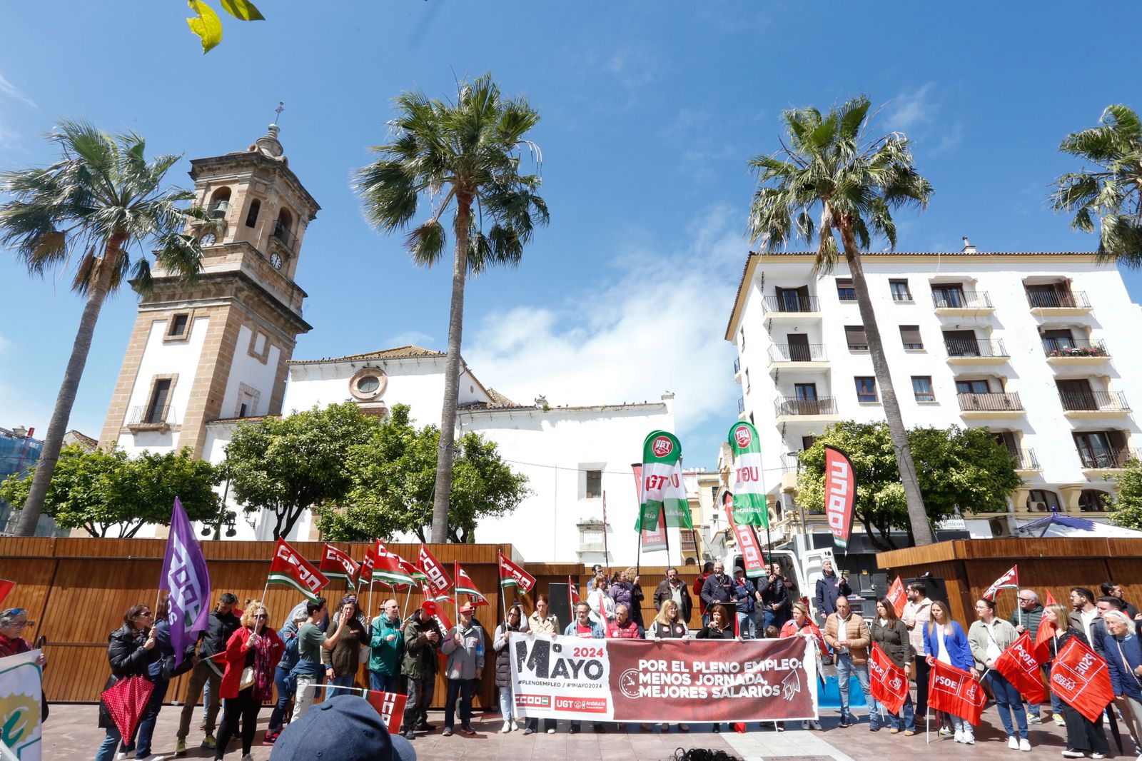 Fotos de la manifestación del Primero de Mayo en Algeciras