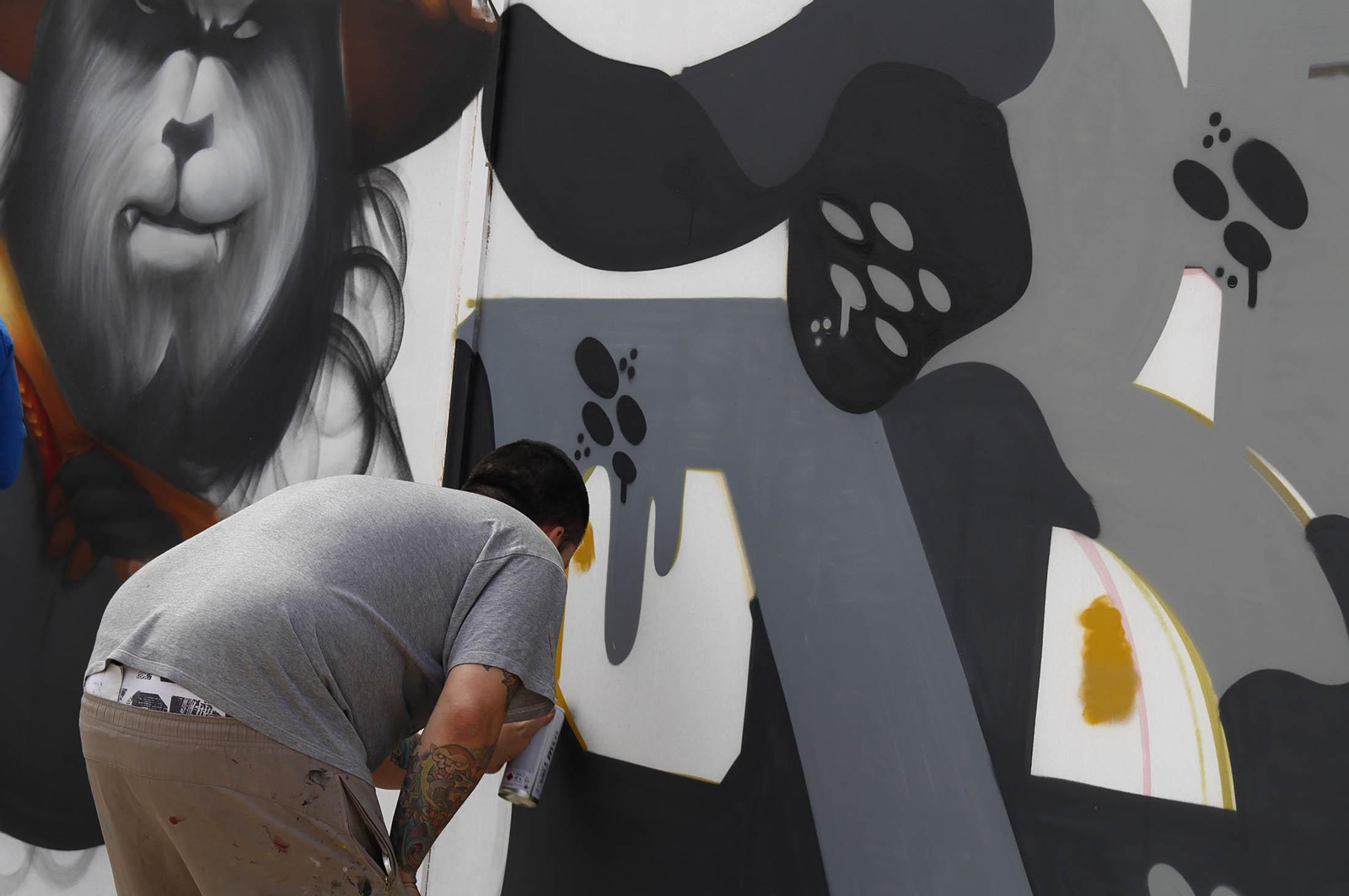 El concurso de graffiti realizado en la Escuela de arte León Ortega