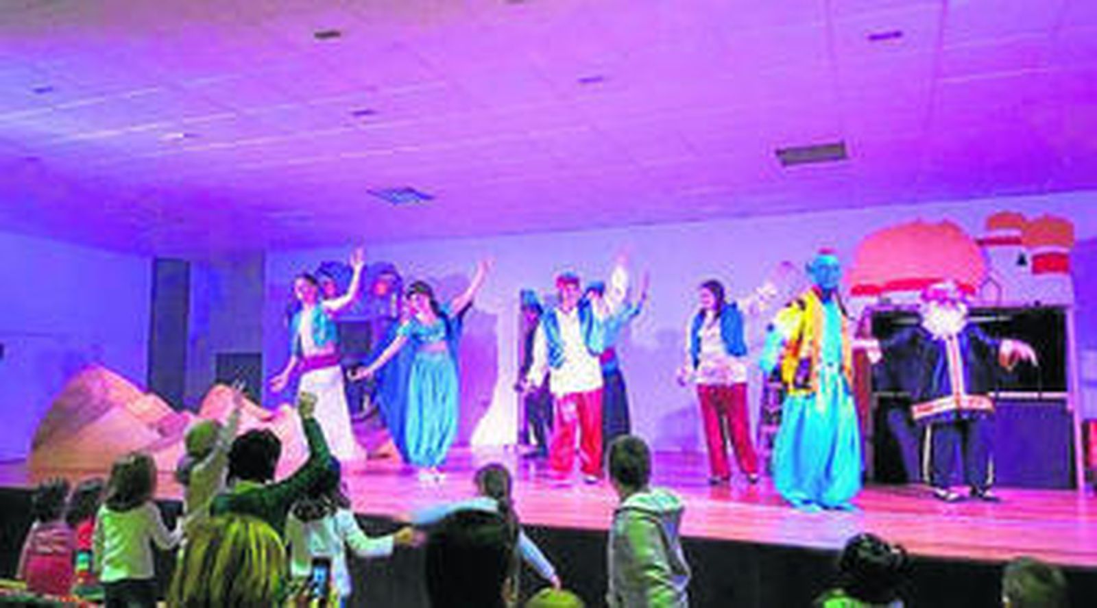 La representación de este musical tuvo mucho éxito de público.