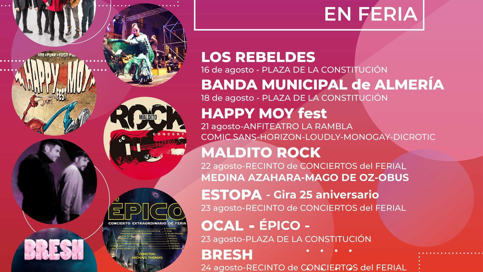 Conciertos en Feria