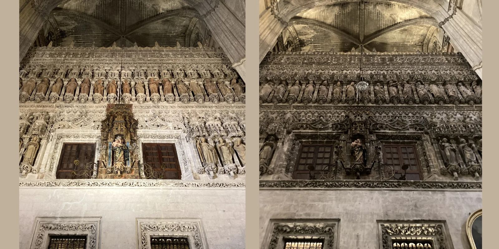 El antes y el después de la actuación.