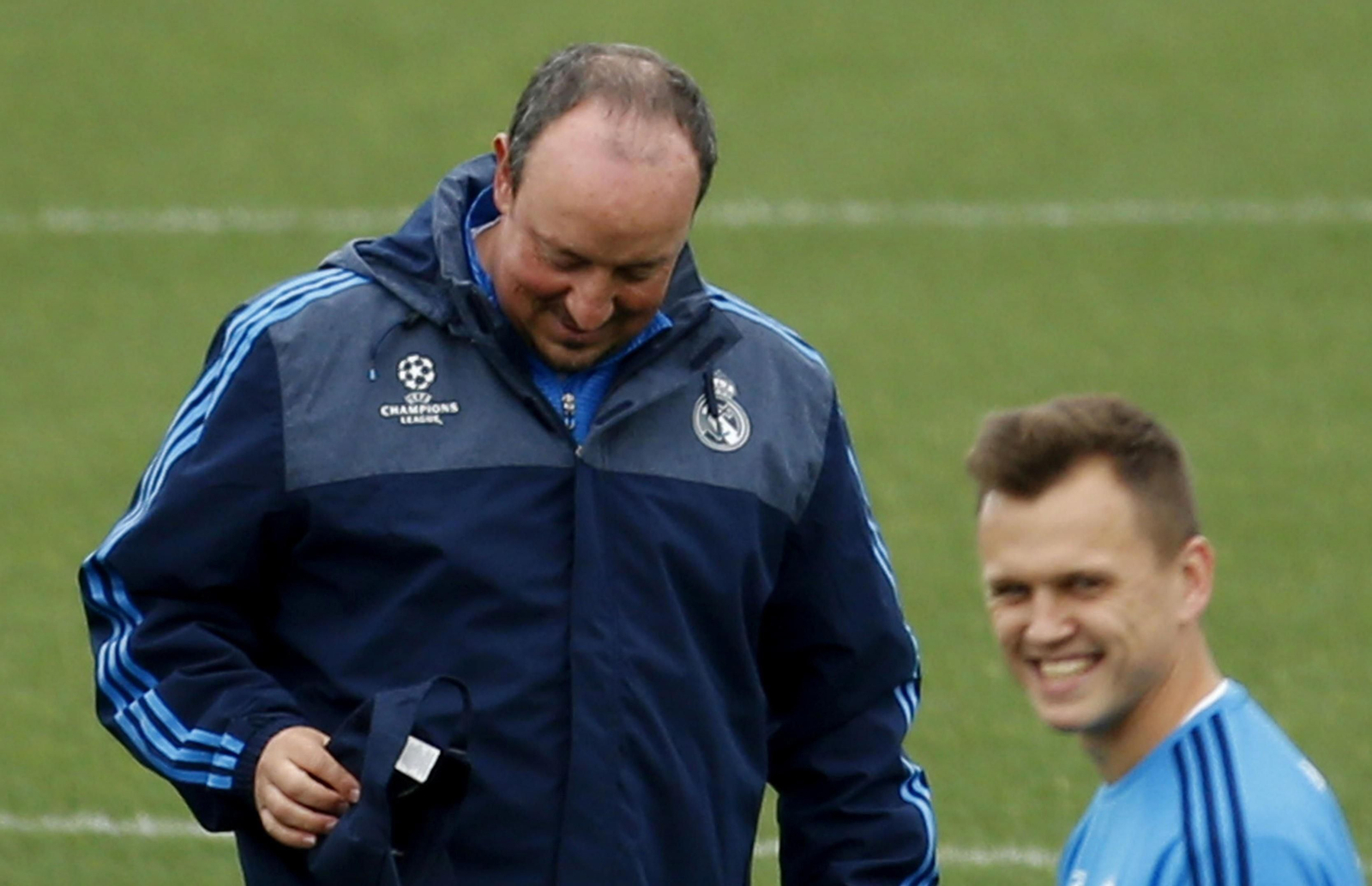 Rafa Benítez y Cheryshev en 2015.