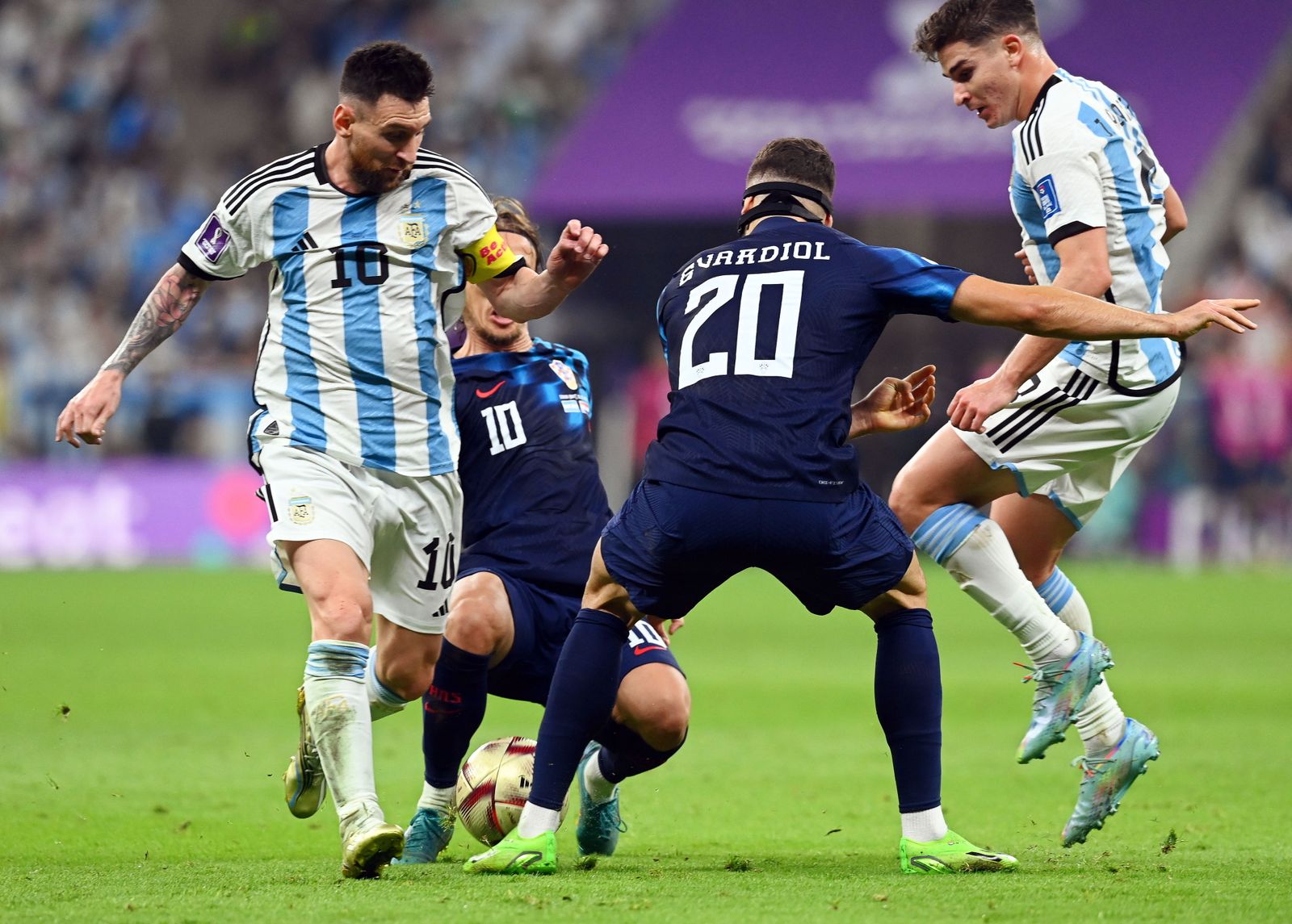 Las fotos de Messi contra Croacia