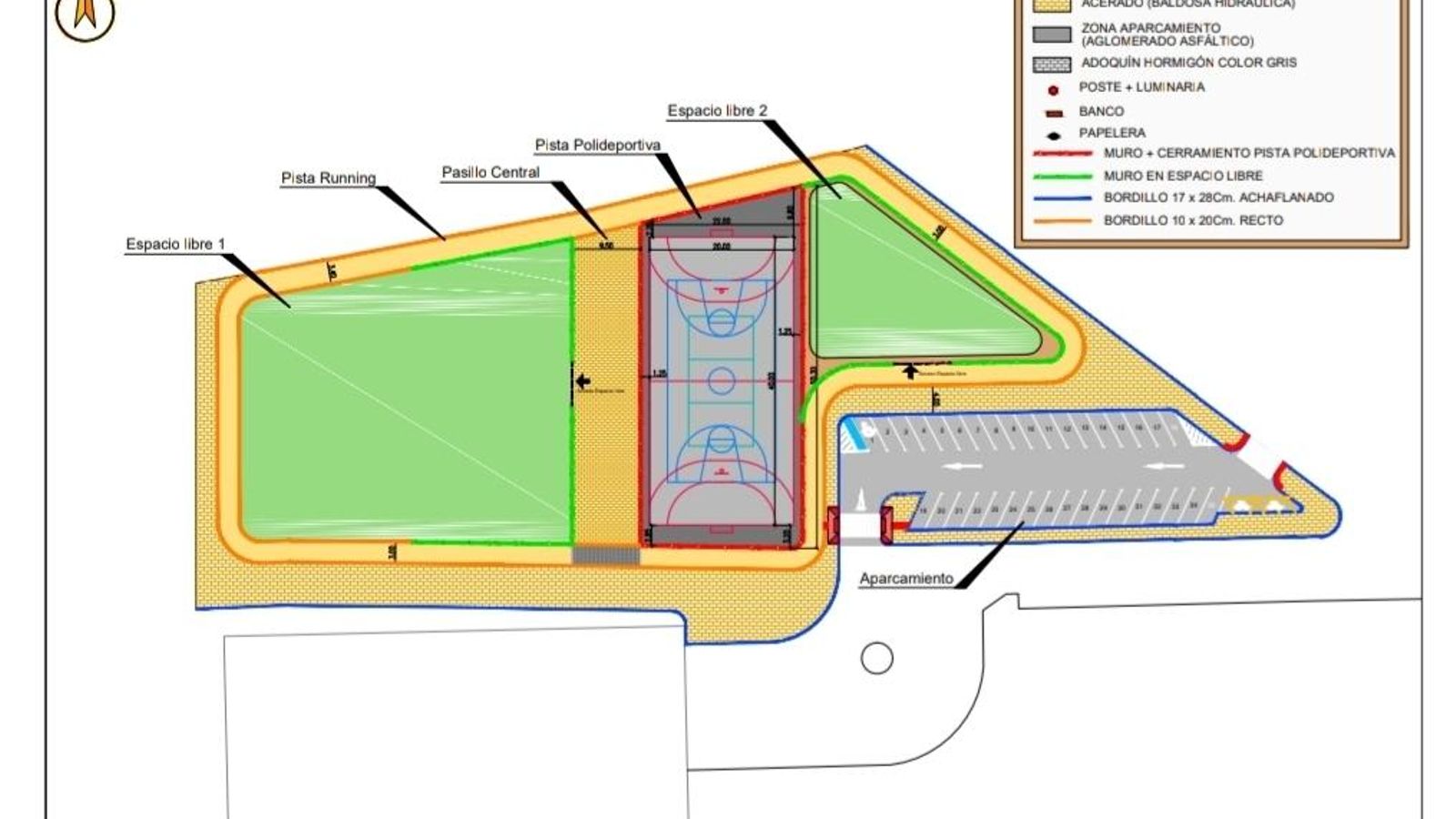 El circuito de pump track, ubicado en el espacio libre de mayor tamaño, será el más grande de Andalucía