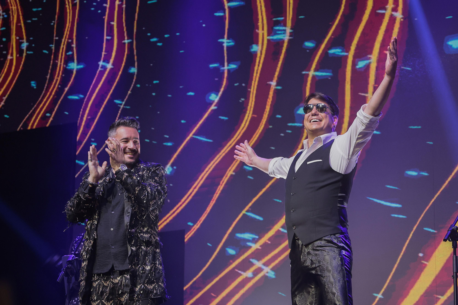 Las imágenes del concierto de Andy y Lucas