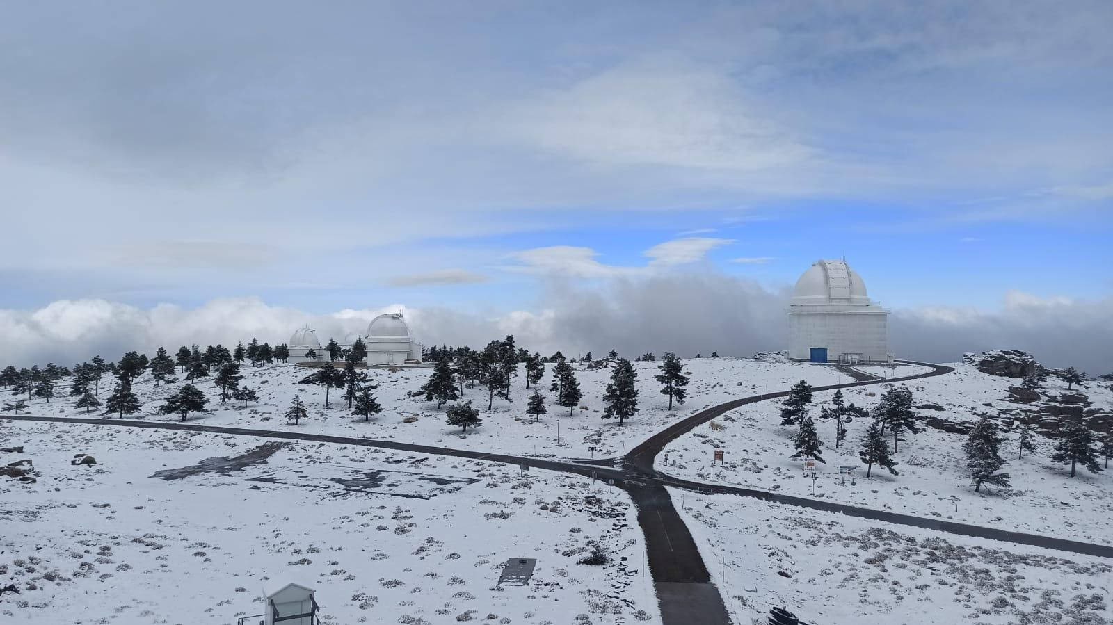 La nevada en Calar Alto