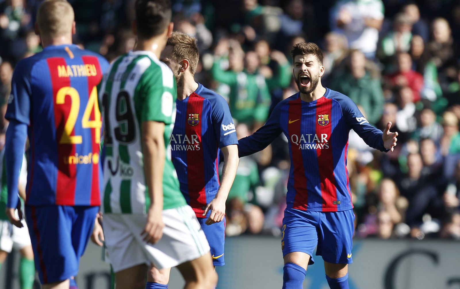 El Betis-Barcelona, en imágenes