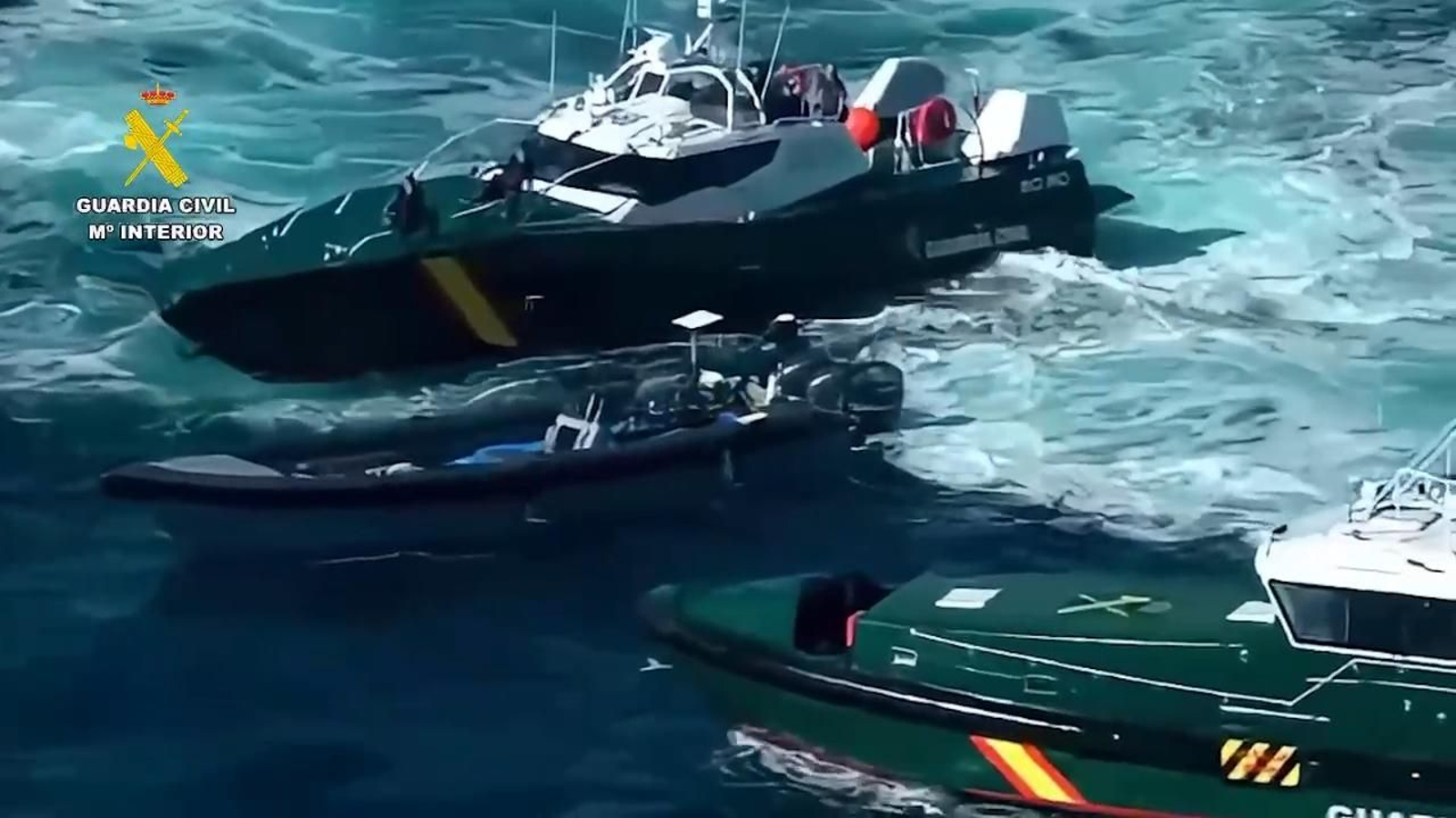 La Guardia Civil intensifica sus servicios contra el narcotráfico durante el mes de octubre en el litoral andaluz y el río Guadalquivir