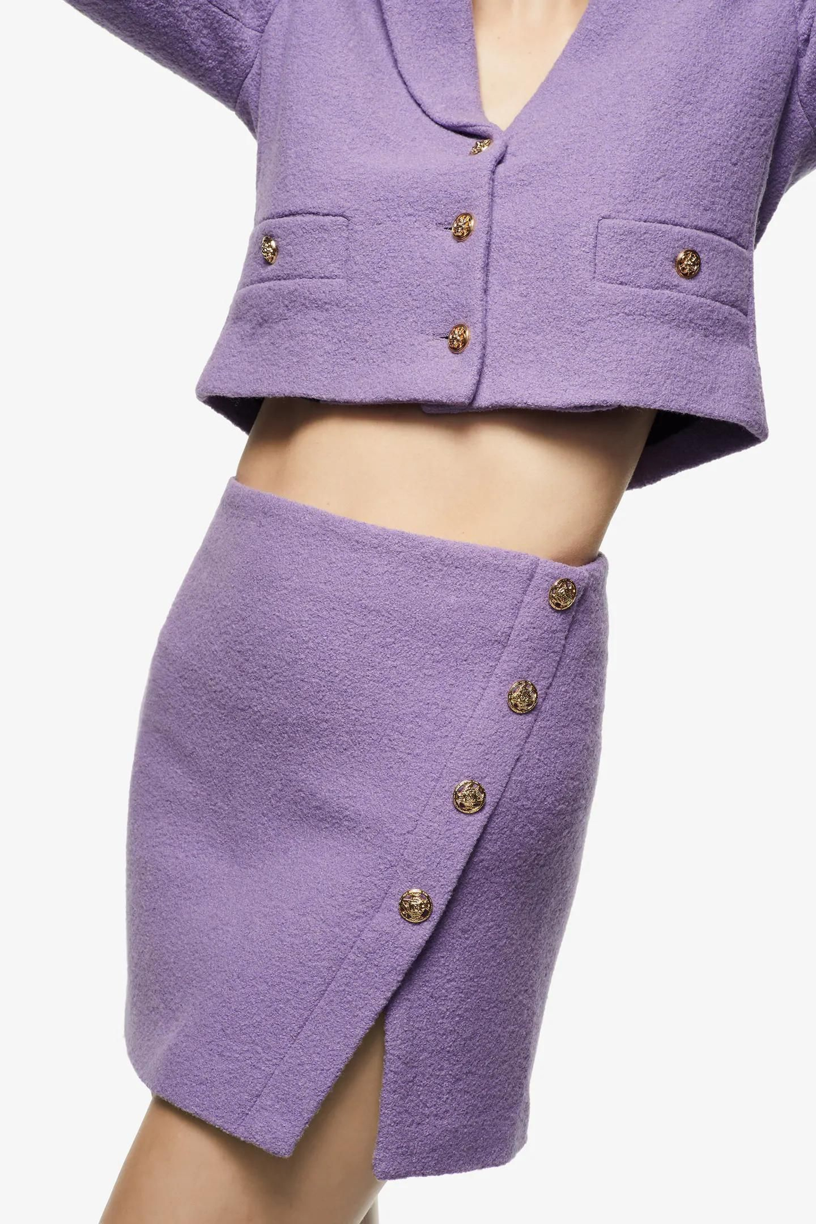 La mini falda malva de Zara que llevaría Rachel Green. La mini falda malva de Zara que llevaría Rachel Green.