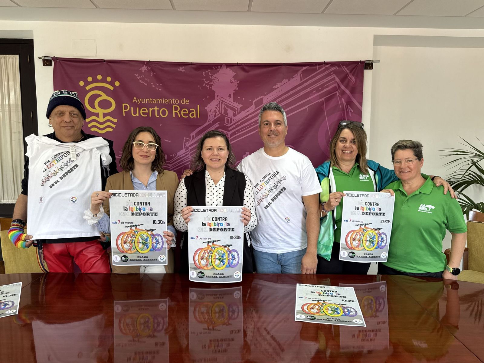 Presentación de la Bicicletada Orgullosa en Puerto Real