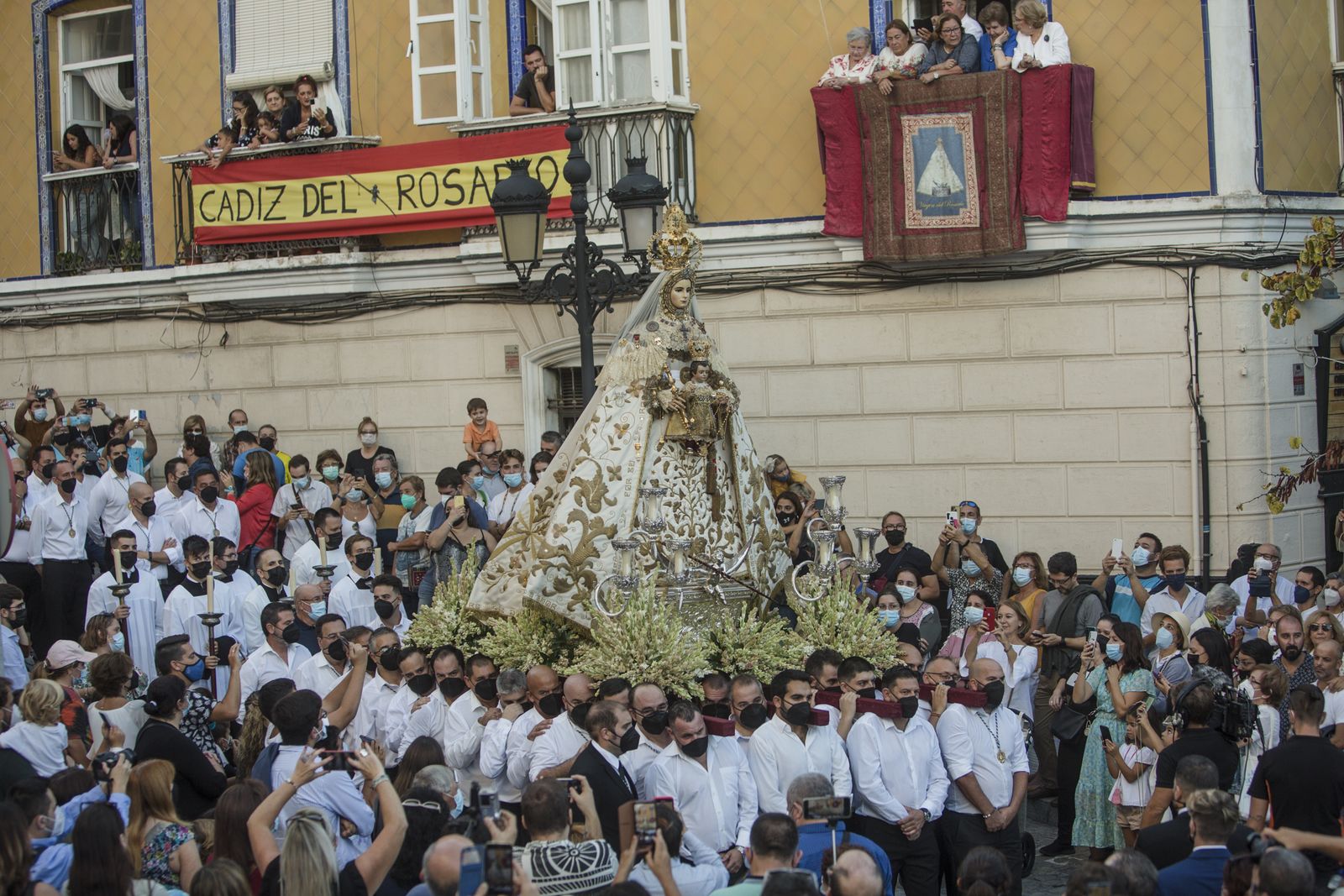 Las imágenes de la procesión de la Virgen del Rosario