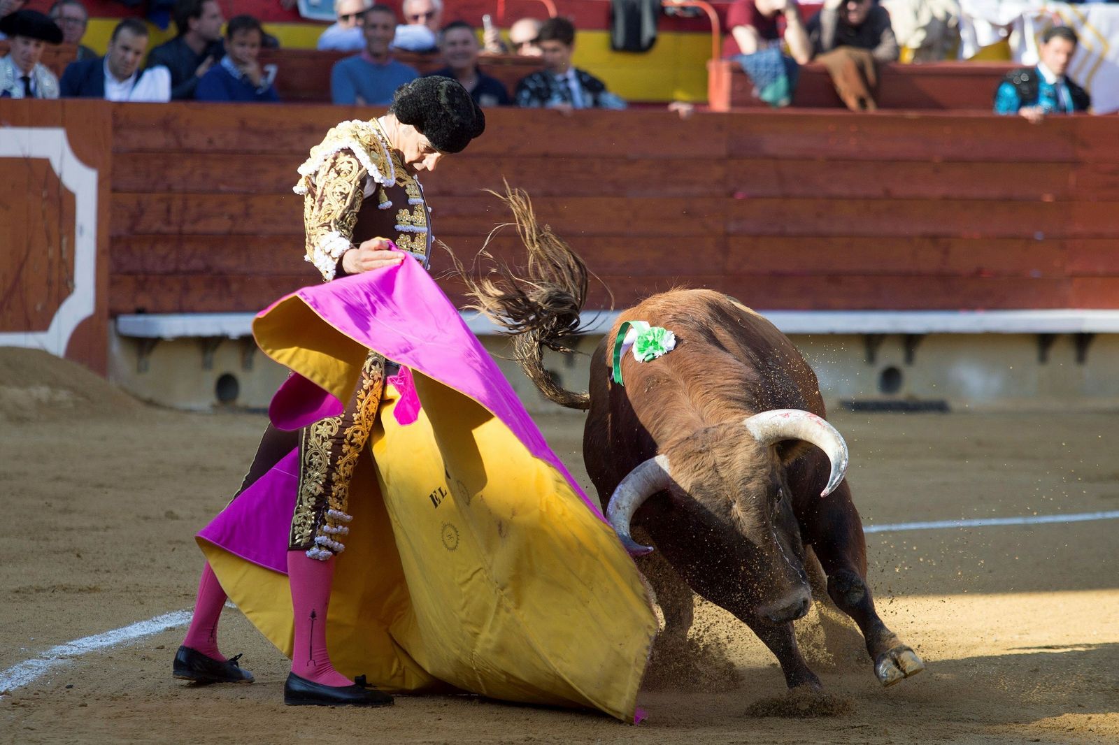 El Cid, en una verónica a uno de sus oponentes, en Castellón.