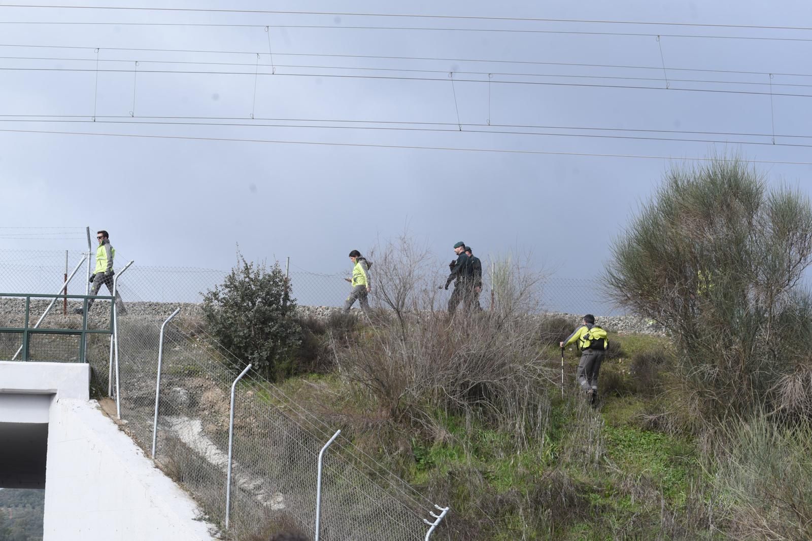 Los trabajos en las vías de la alta velocidad tras el accidente de Adamuz