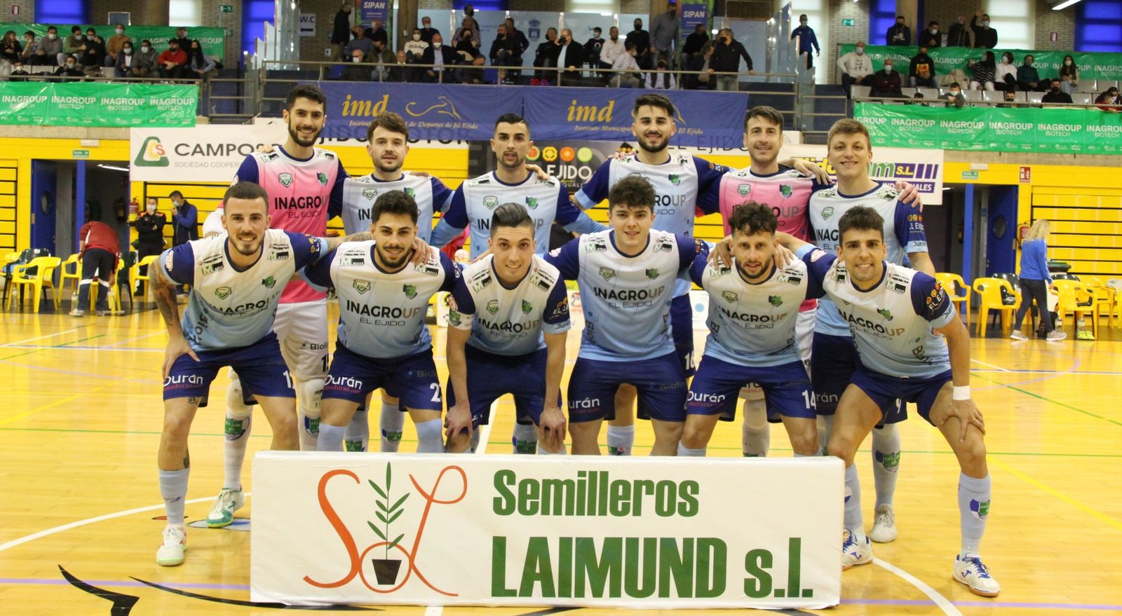 Formación del Inagroup  El Ejido en el encuentro del pasado curso frente al Unión África Ceutí