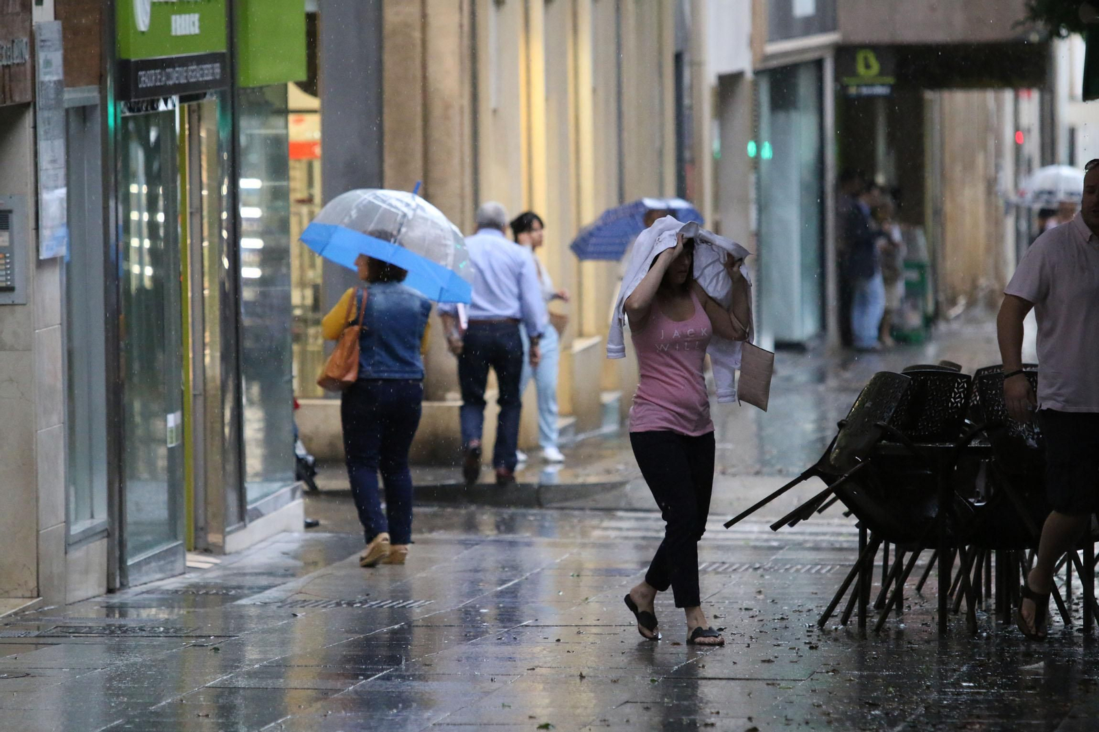 Imagen de archivo de lluvias en Almería.