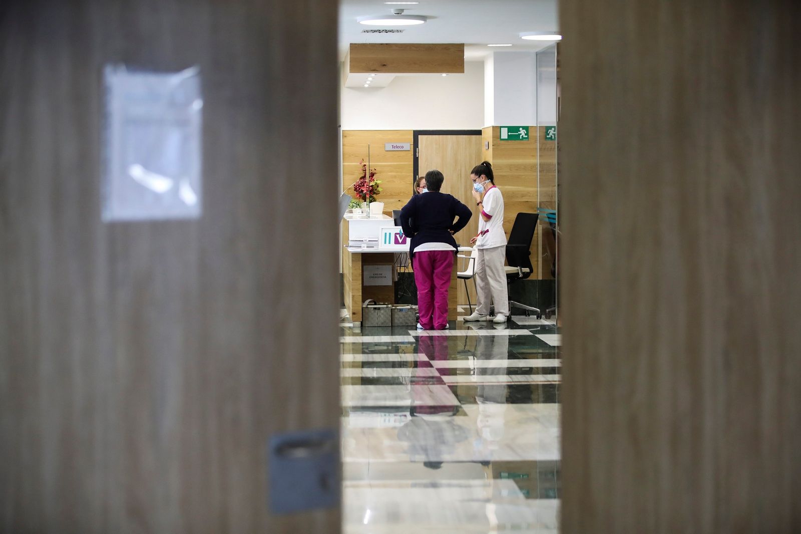 Interior de una residencia de mayores.