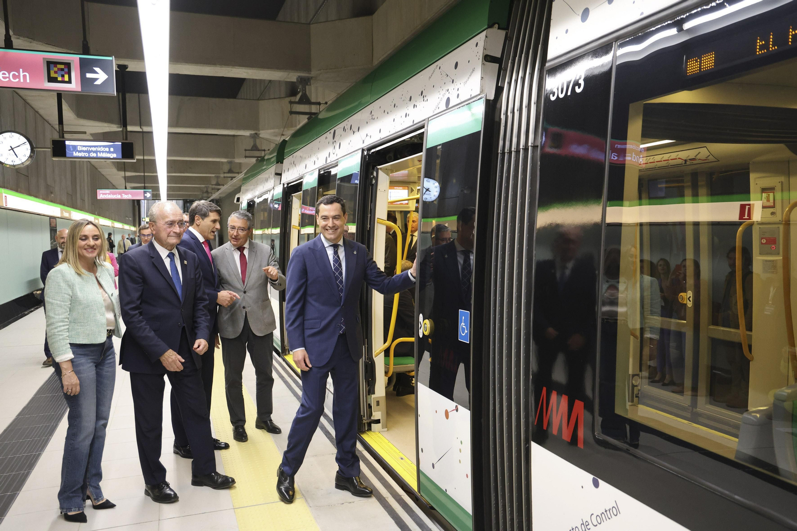 Las fotos de la inauguración del Metro al centro de Málaga