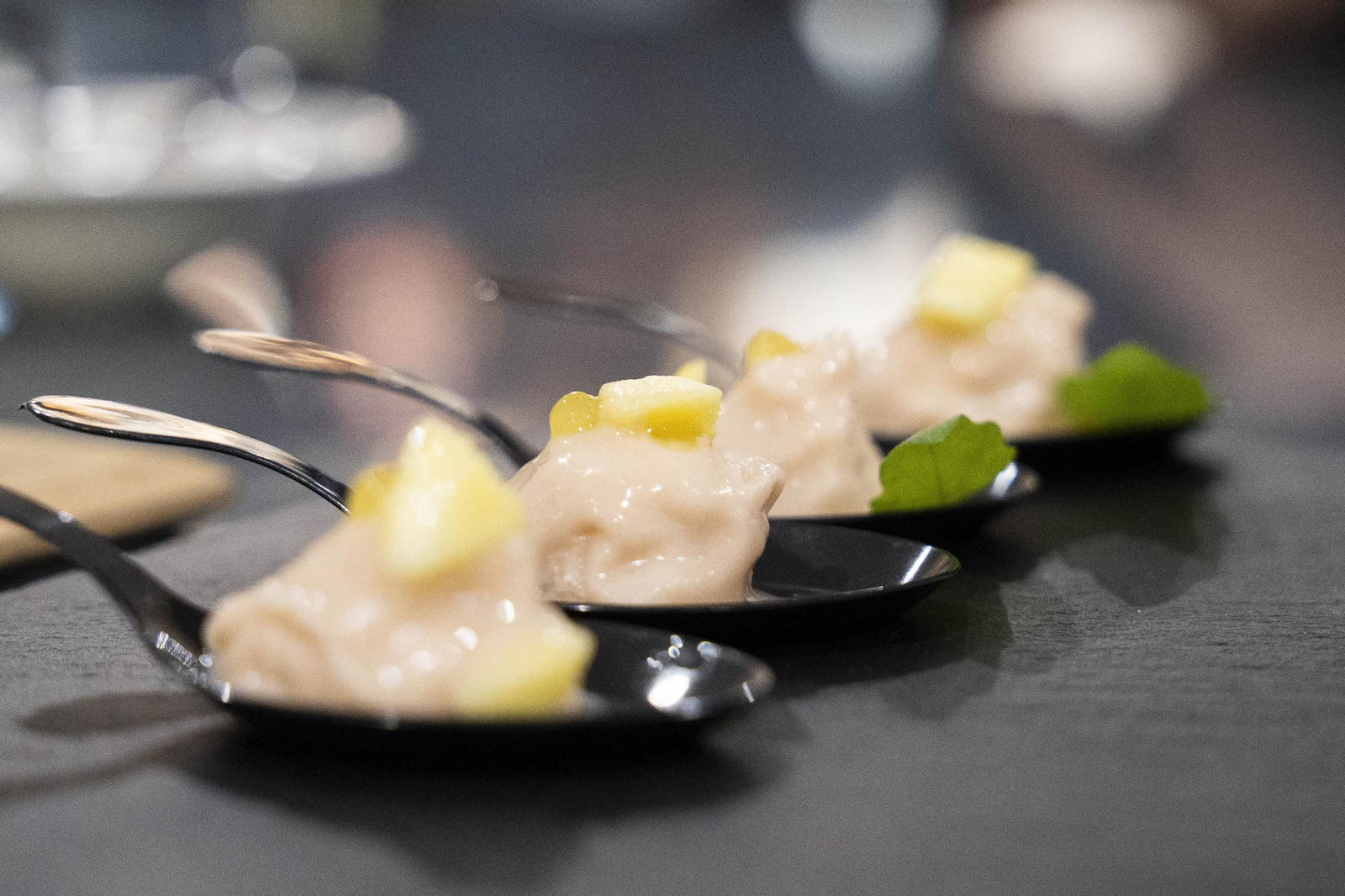 Las imágenes del delicioso sorbete gourmet de Gamba Roja de Alejandro Reyes