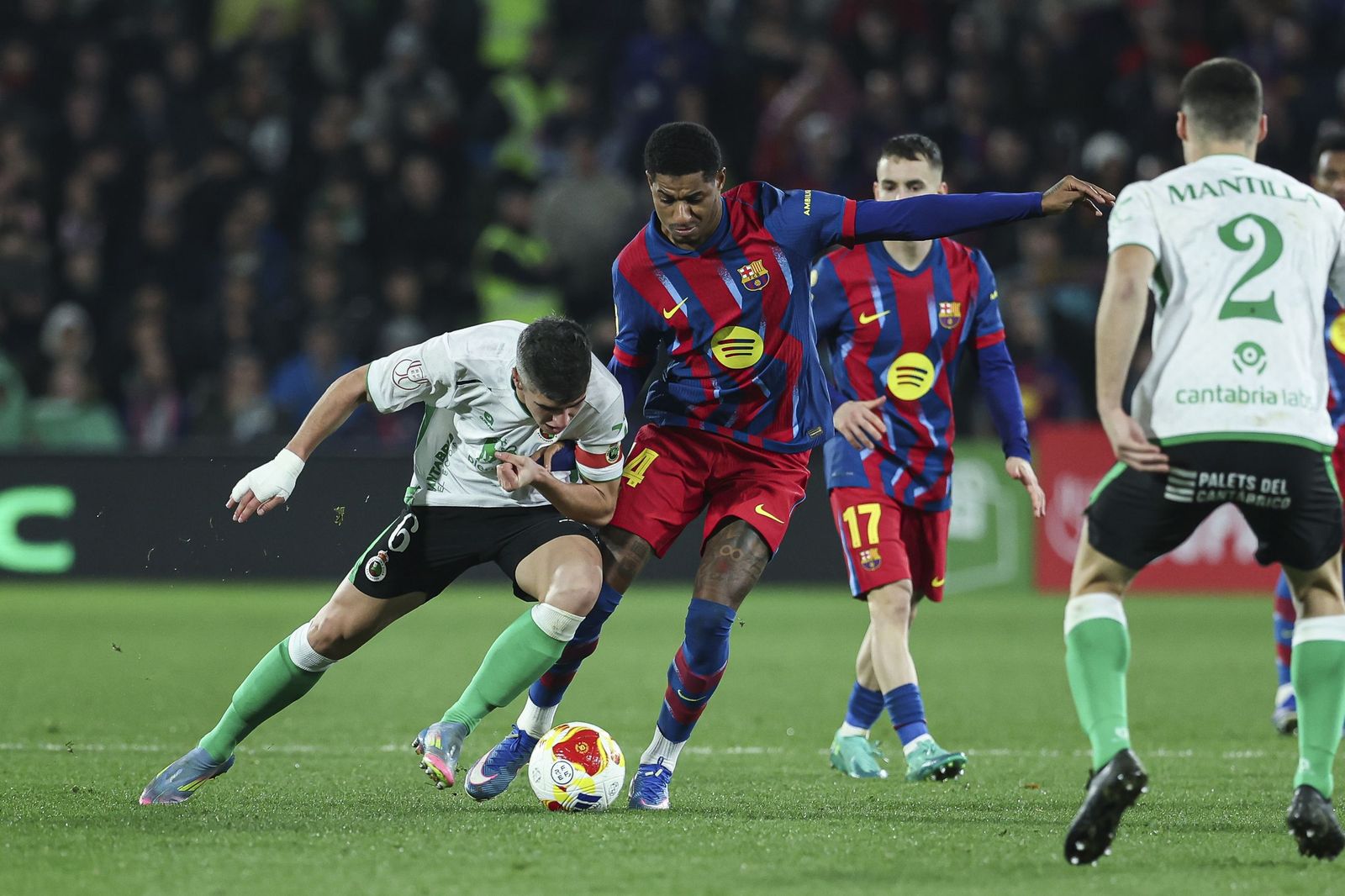 Las fotos del Racing-Barcelona de Copa