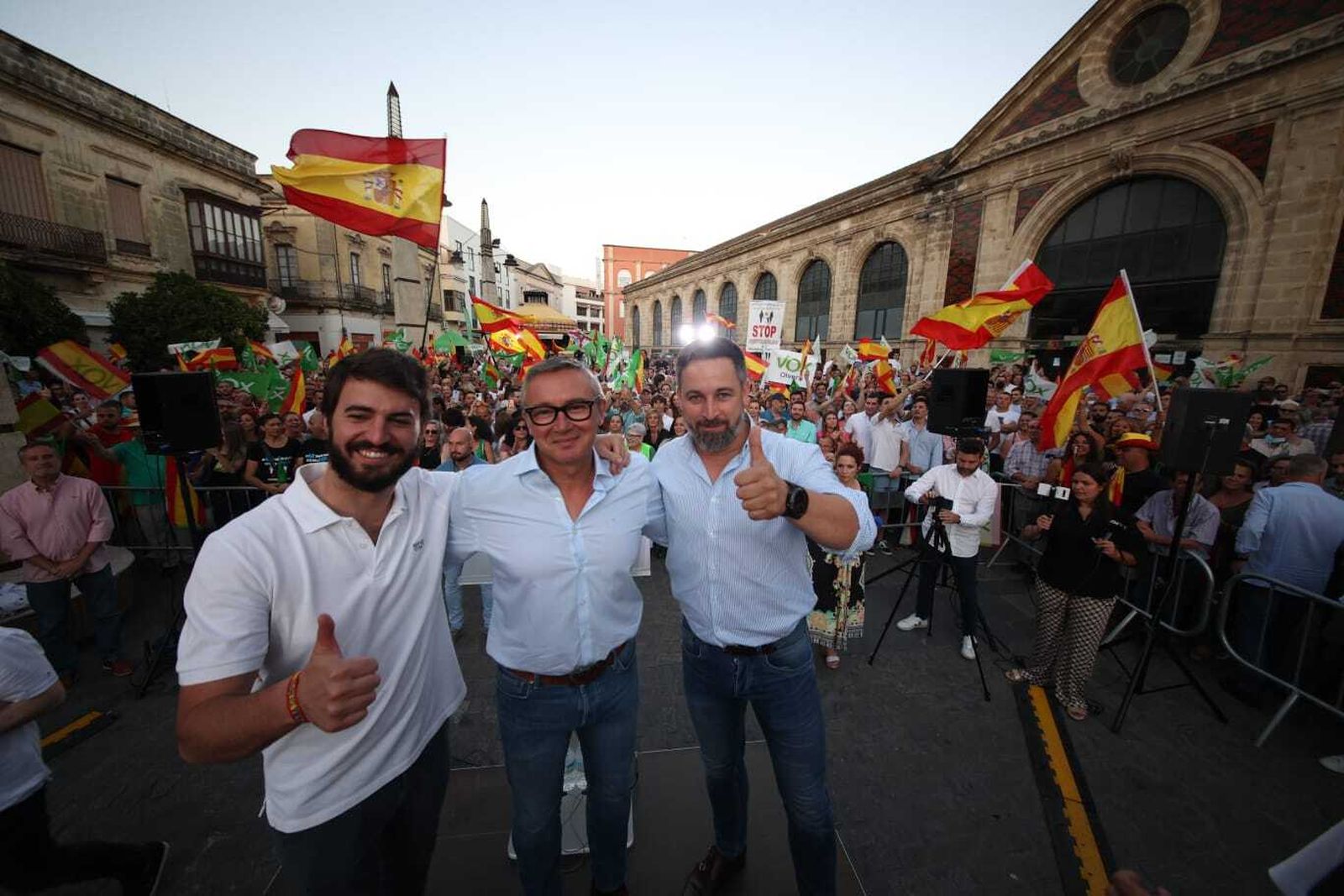 Acto público de Vox en Jerez con Santiago Abascal y Manuel Gavira