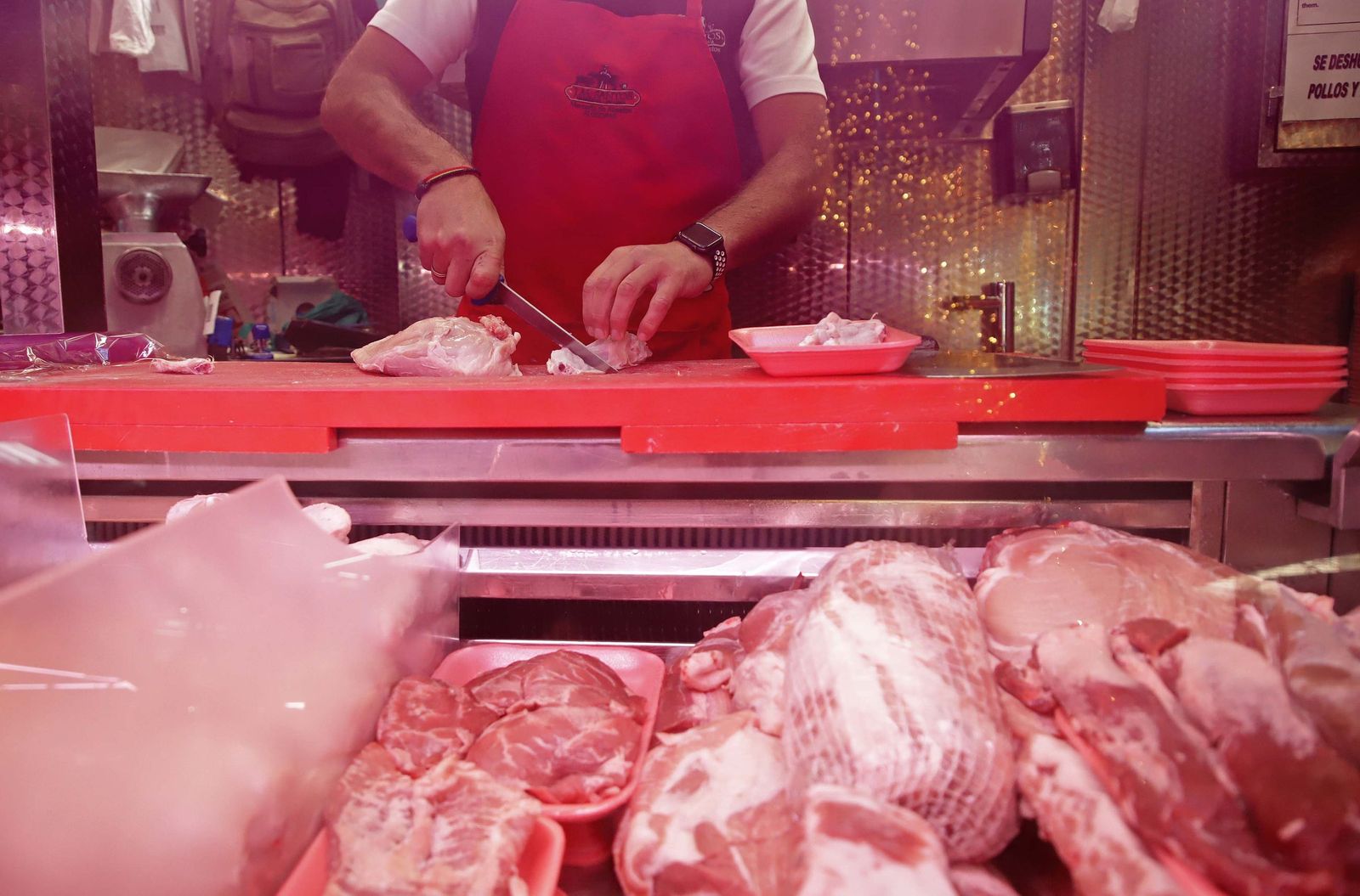 Fotos de las últimas compras para la cena de Nochebuena en Algeciras