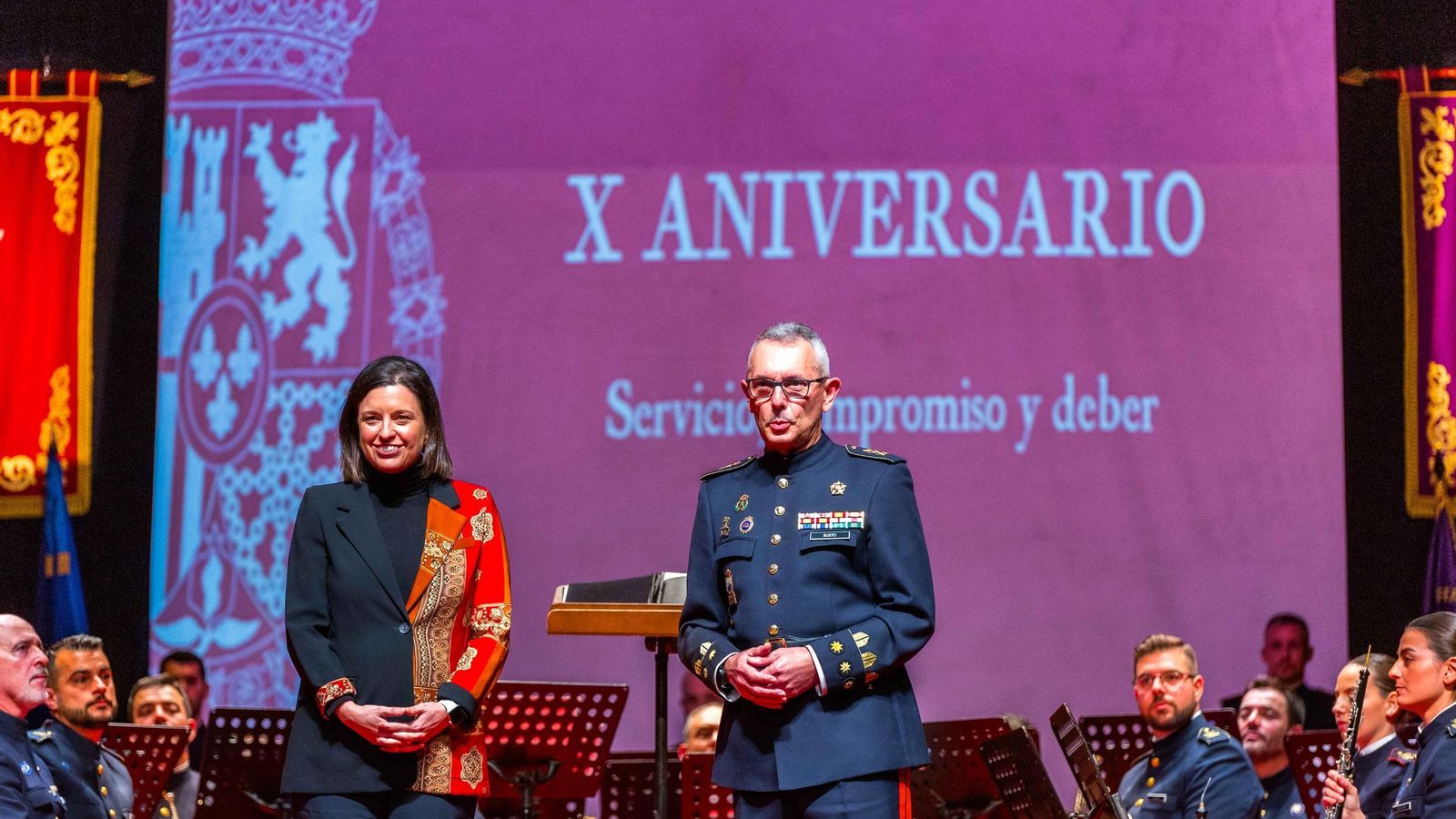 Homenaje al Rey en forma de concierto: la banda de Tercio Sur conmemora el X aniversario del reinado de Felipe VI Homenaje al Rey en forma de concierto: la banda de Tercio Sur conmemora el X aniversario del reinado de Felipe VI