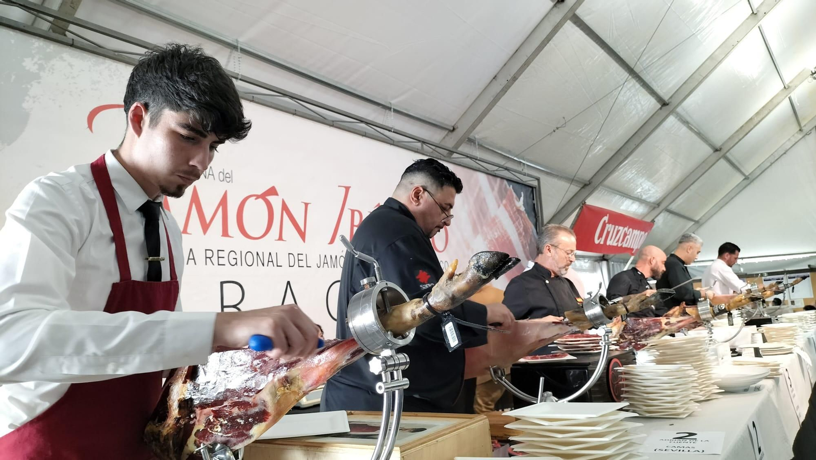 Cortadores de jamón.