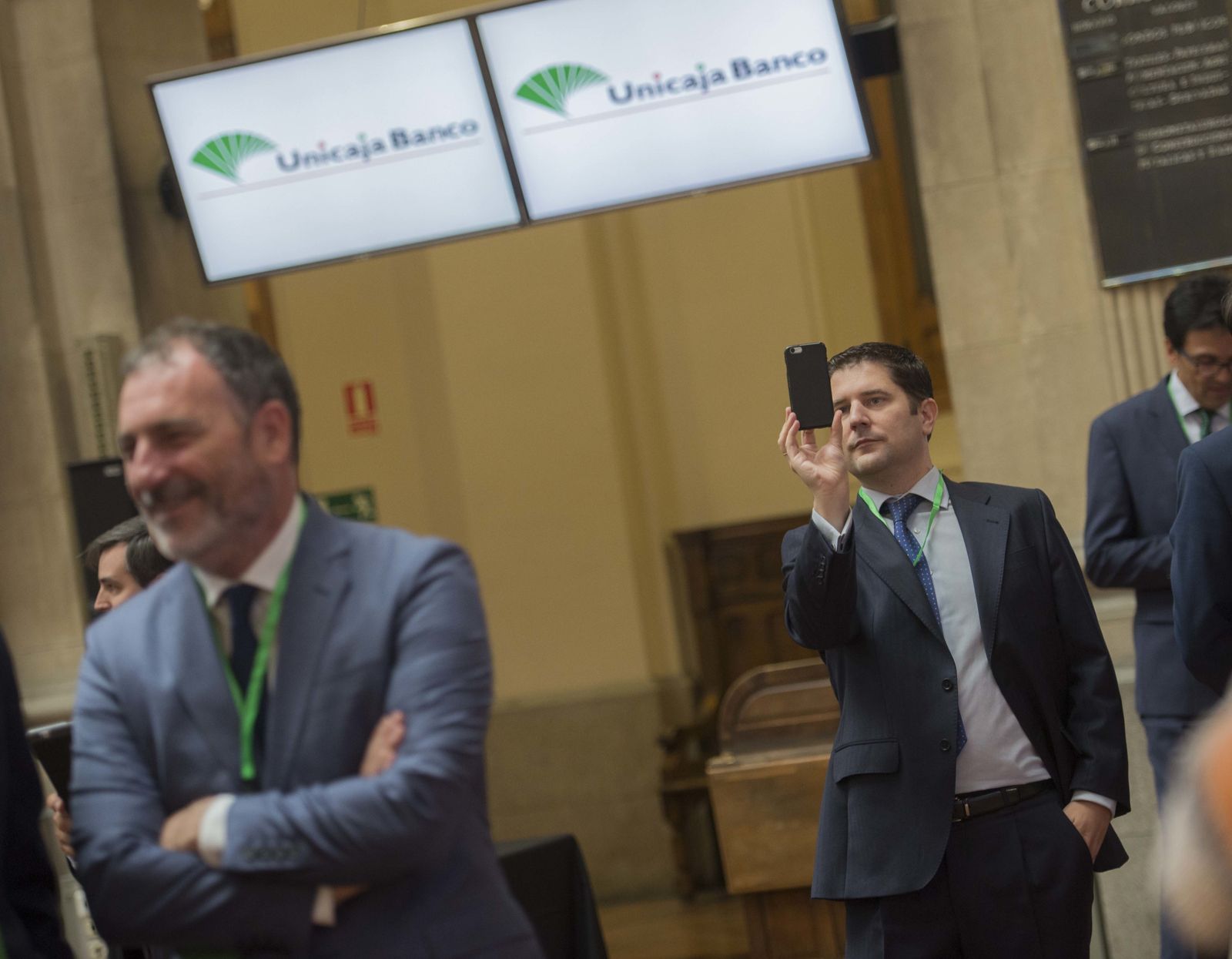 La salida a Bolsa de Unicaja Banco en imágenes