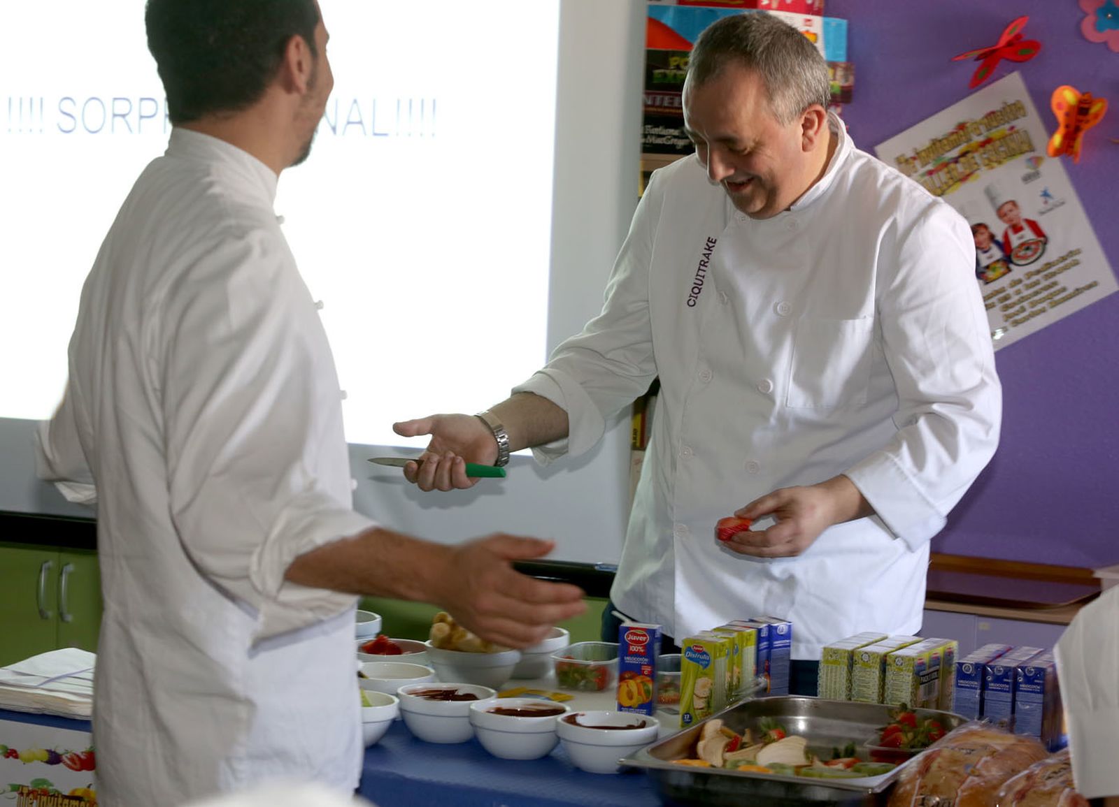 Los chefs infantiles en el hospital