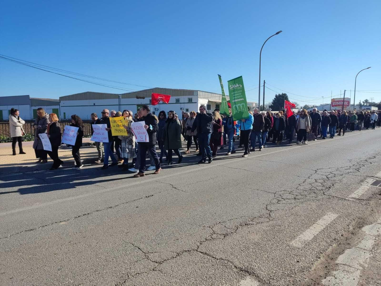 Un momento de la manifestación de la semana pasada en Palma del Río.
