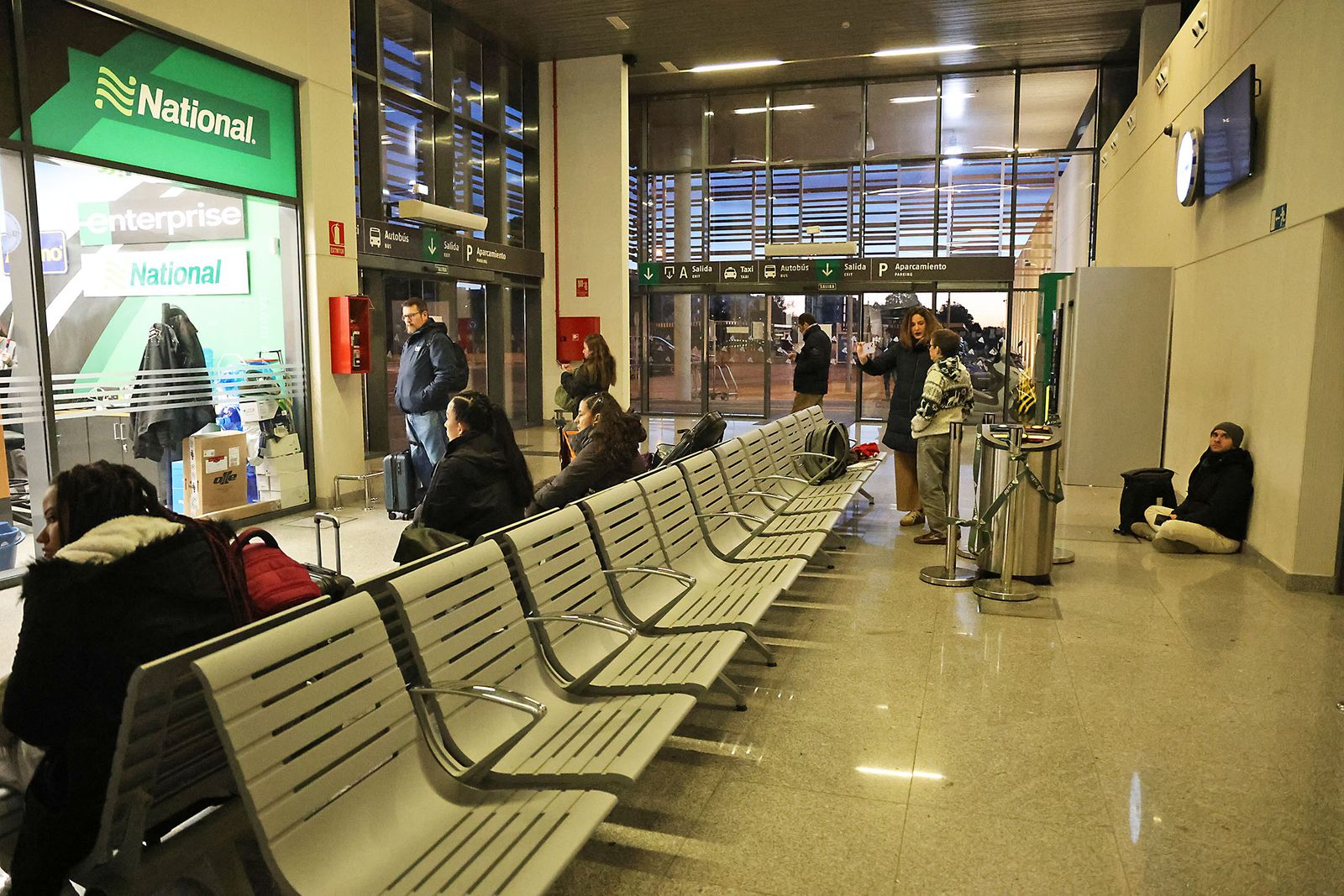 La estación de Huelva la mañana siguiente del trágico accidente
