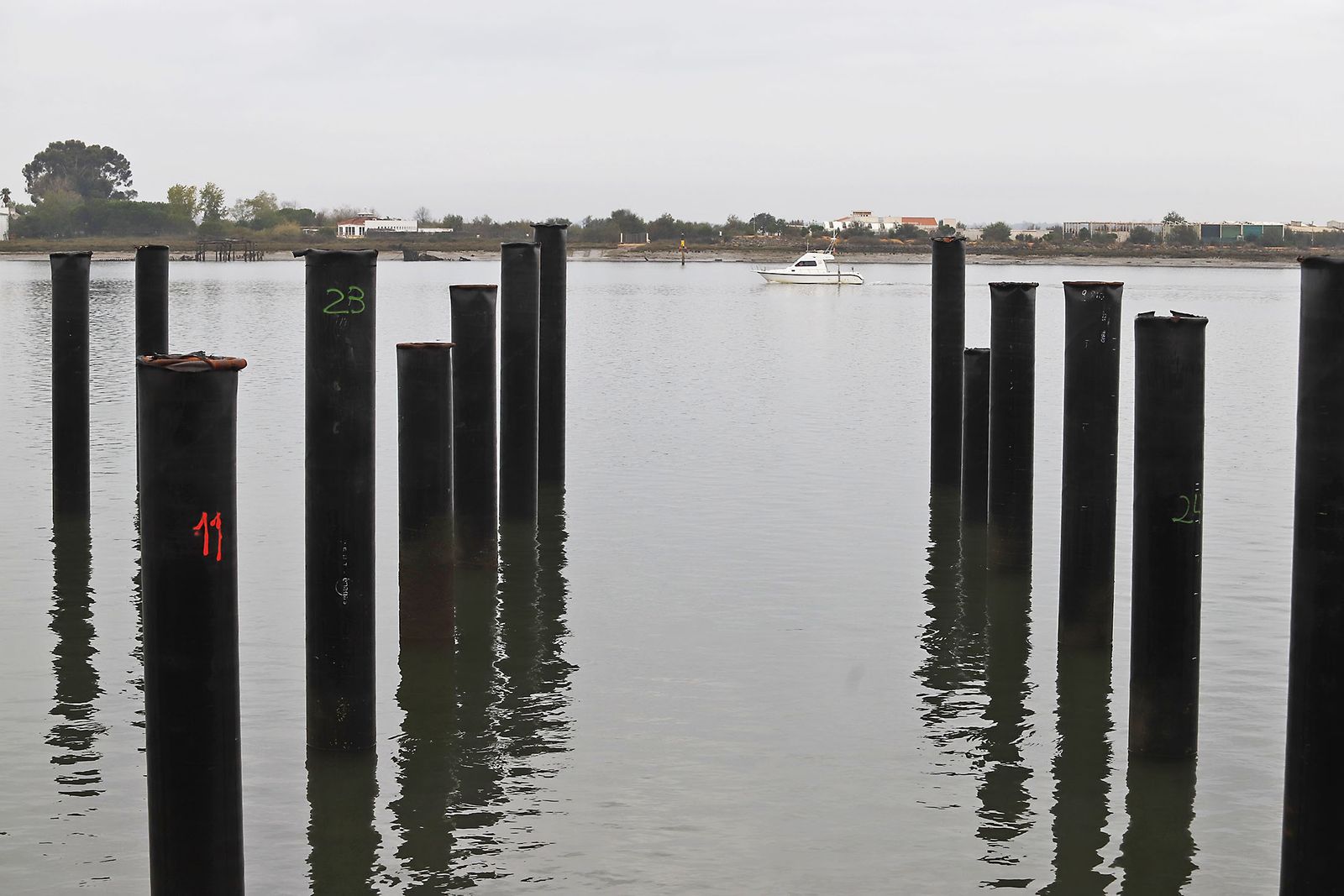 Imágenes de las obras de remodelación del Muelle de Levante.
