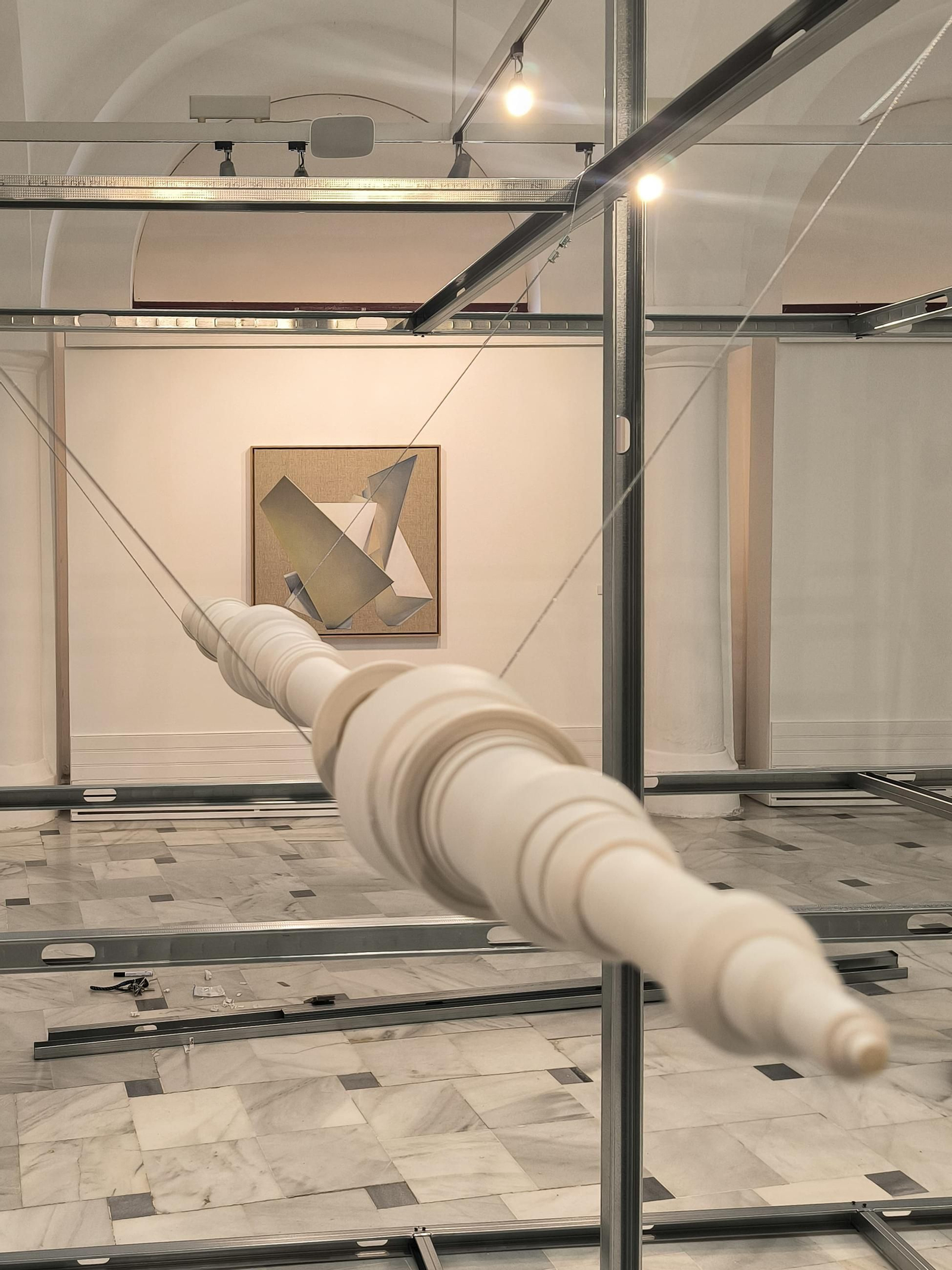 Obras de Ángela Mena y Raquel Eidem.