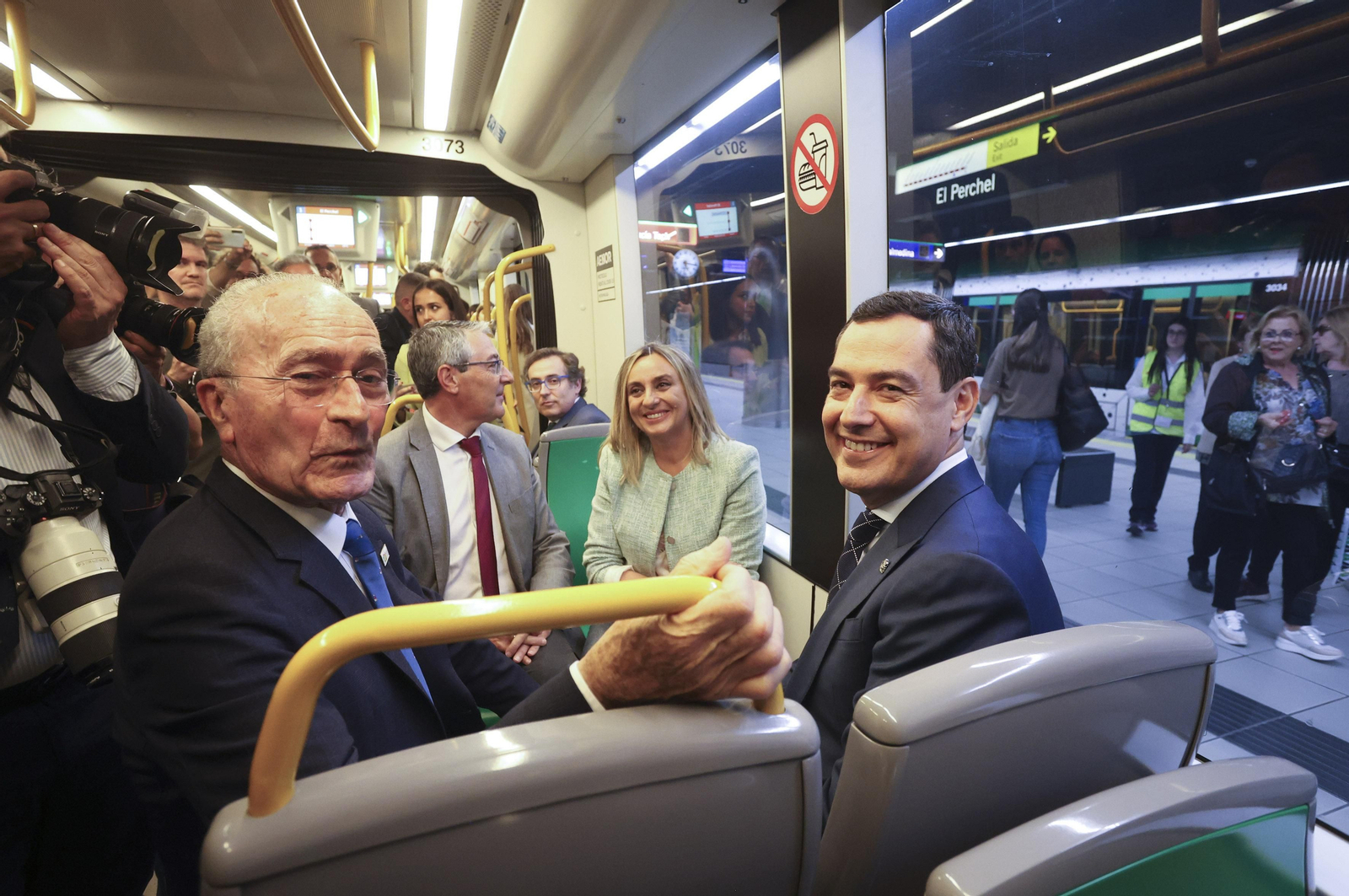 Las fotos de la inauguración del Metro al centro de Málaga