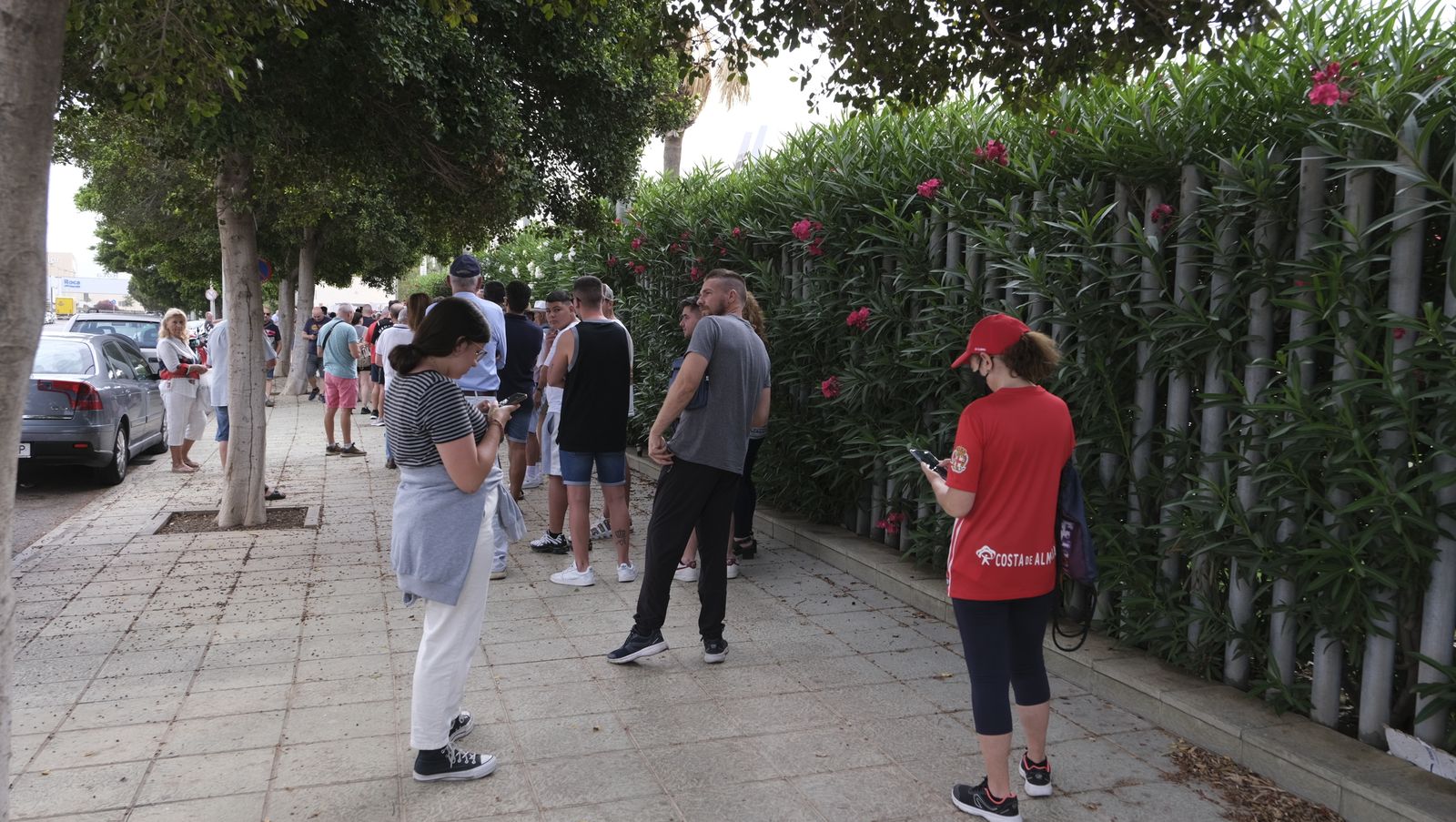 Imágenes de la renovación de los abonos de la U.D. Almería