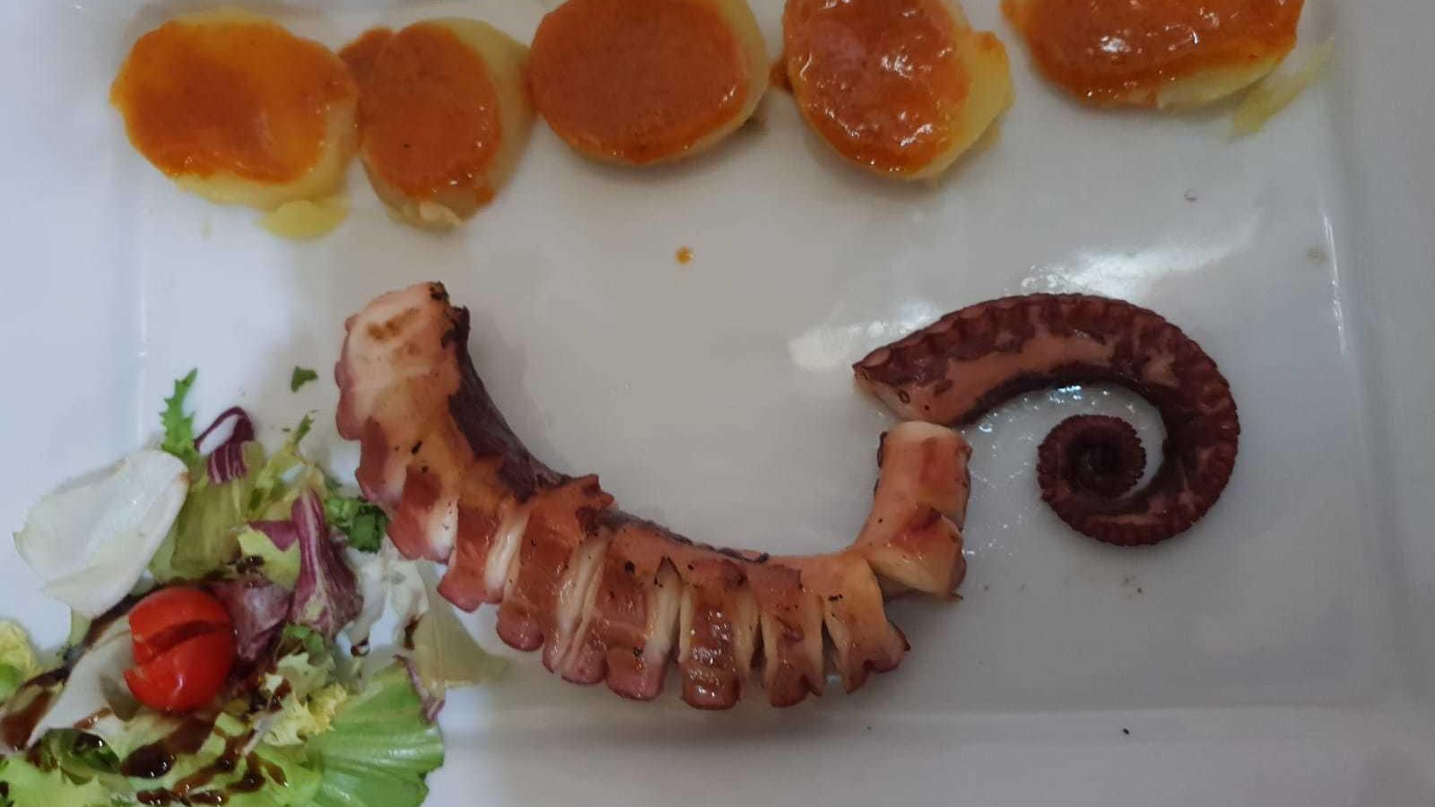 Pulpo a la parrilla.