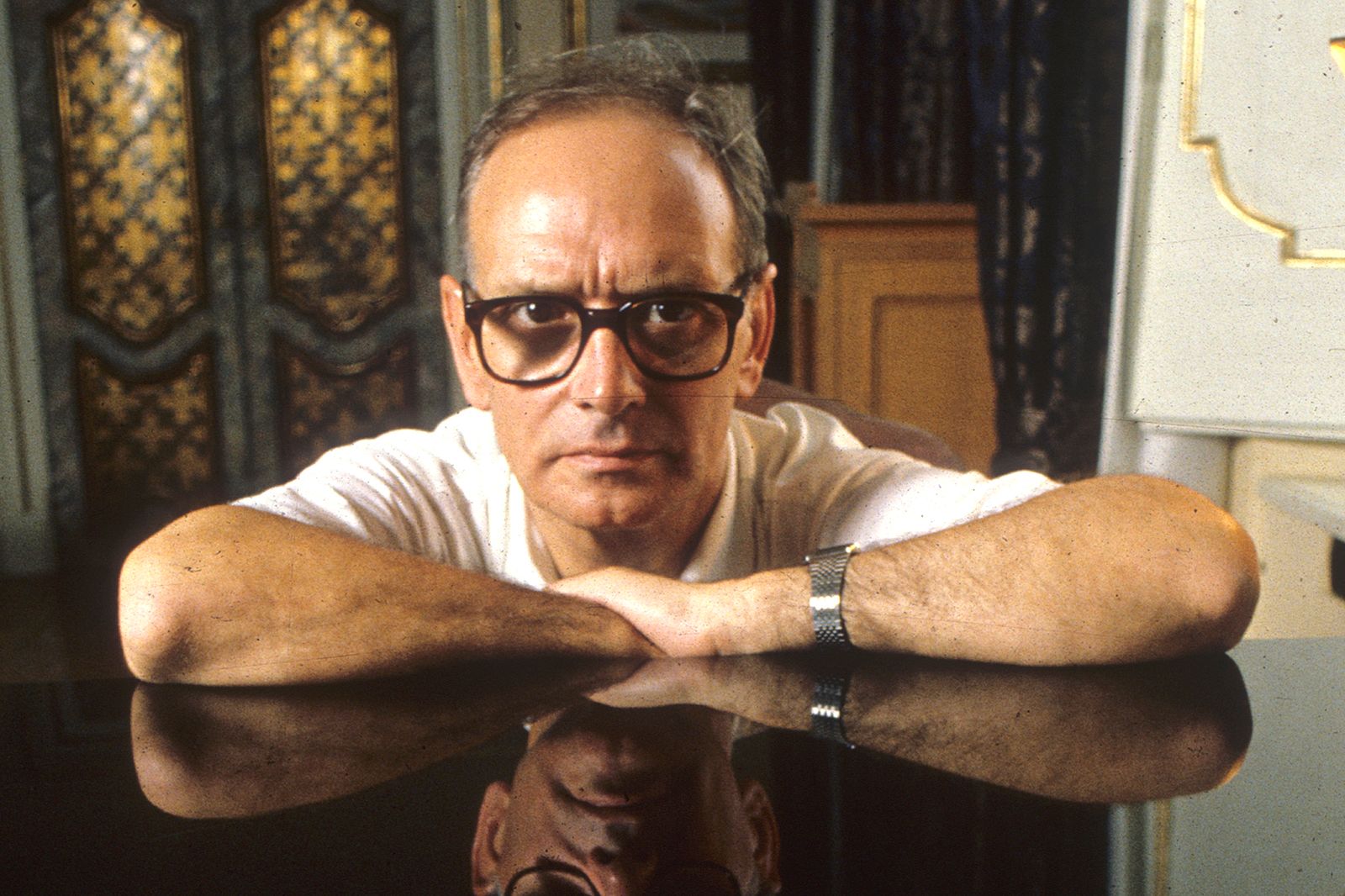 Ennio Morricone en una imagen de finales de los 70.