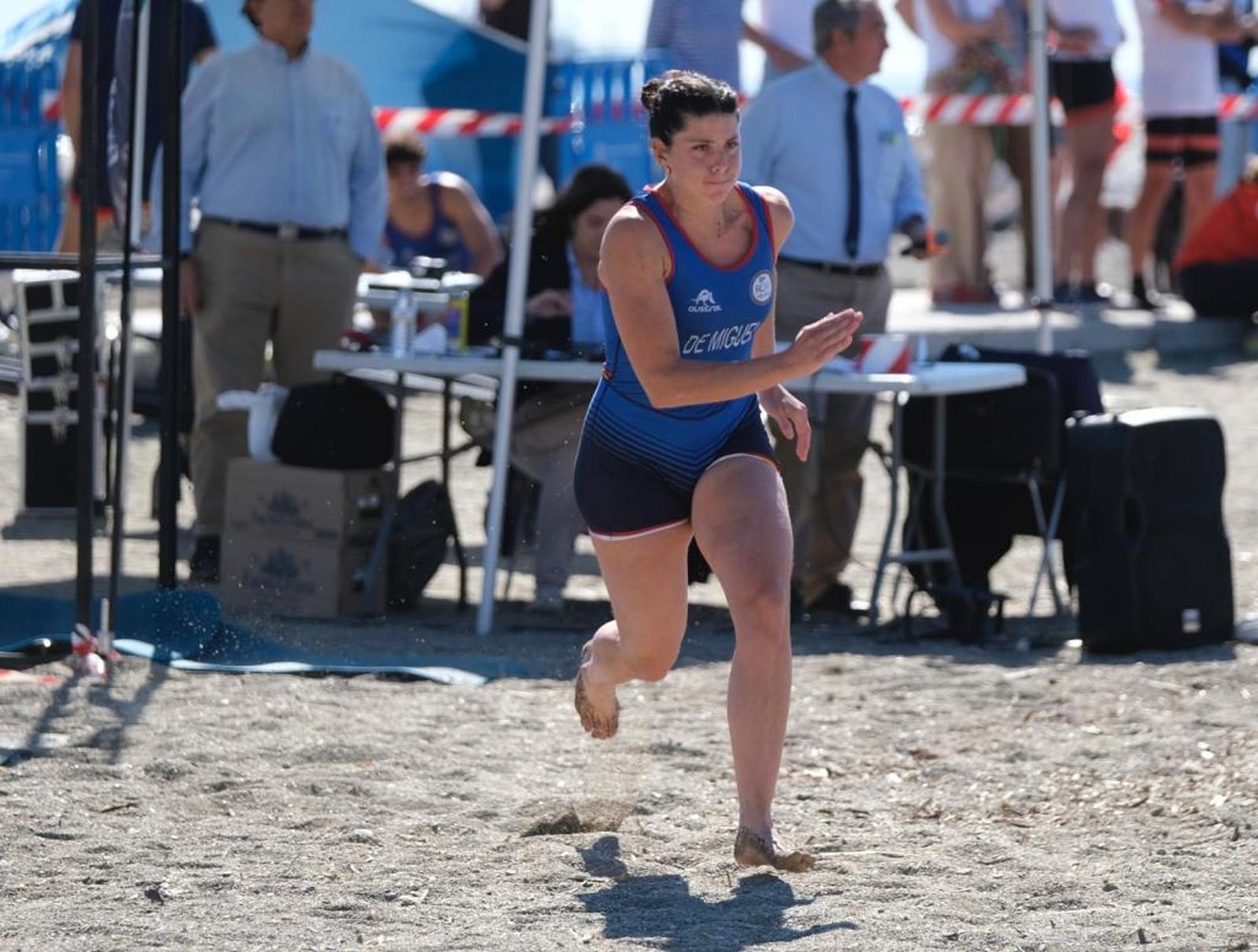 Espectáculo en el I Open Costa del Sol Beach Sprint celebrado en Málaga