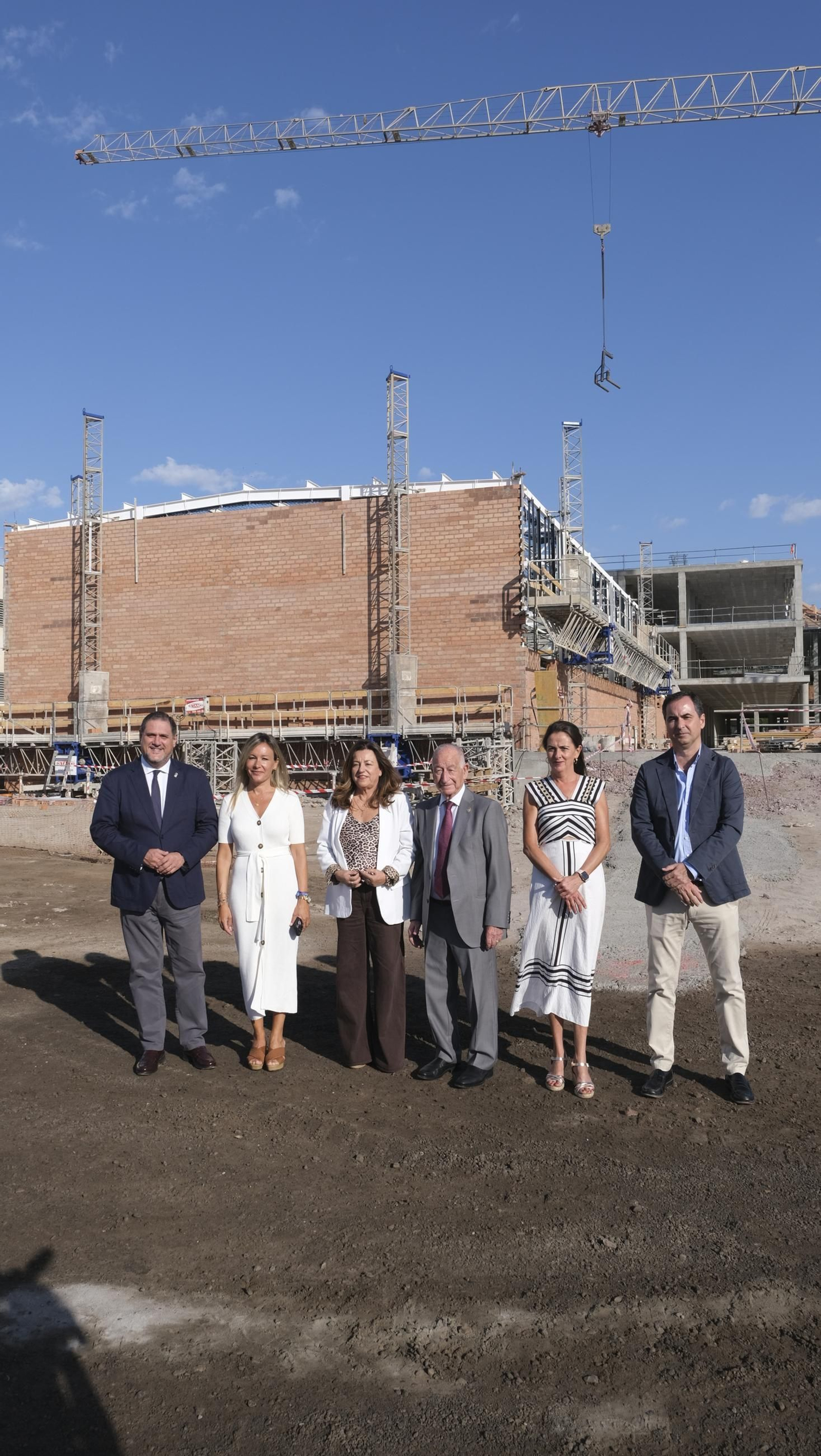 Visita institucional a los trabajos en el IES Las Salinas