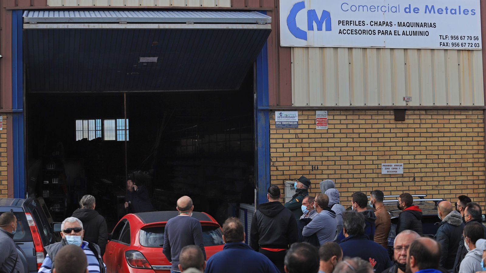 Fotos de los piquetes en el polígono de Palmones