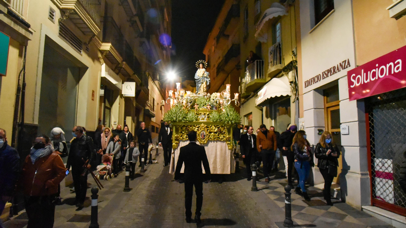 Procesión de La Inmaculada Concepción en Algeciras