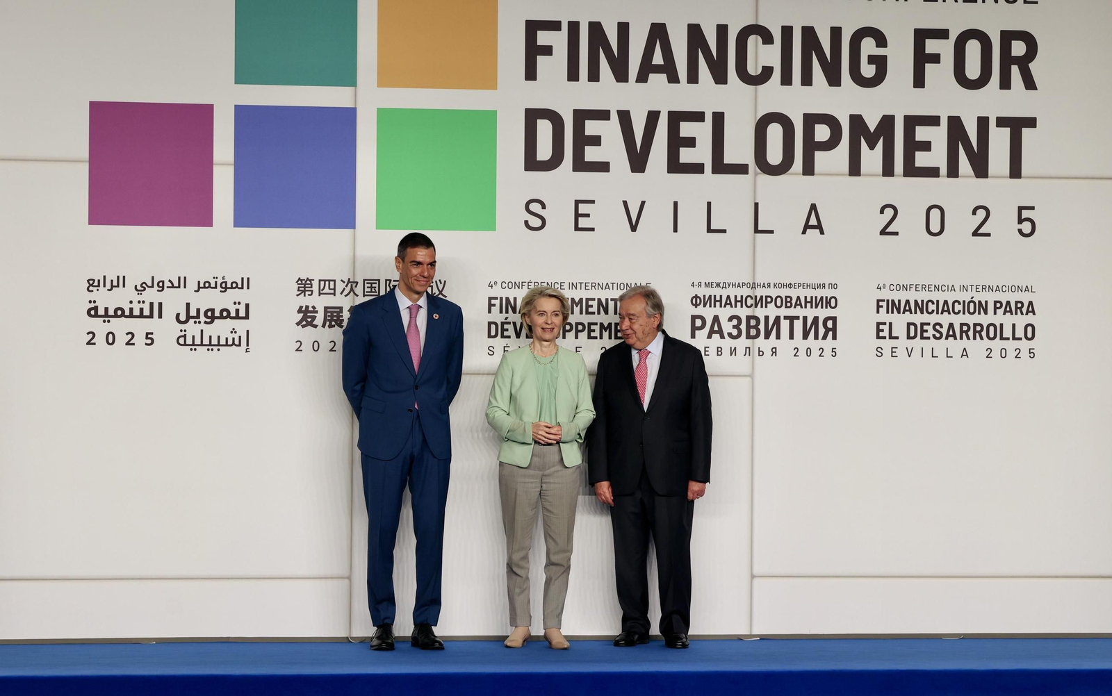 Las fotos de la primera jornada de la cumbre de la ONU en Sevilla