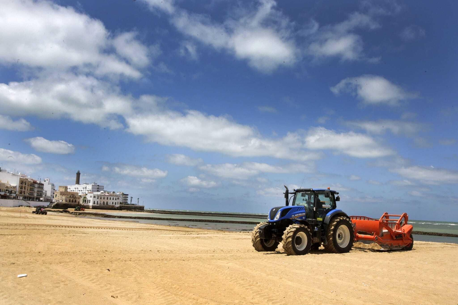 Sevillanos en la playas de Cádiz