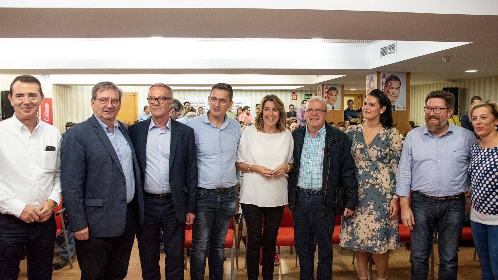 Noche de debate electoral en la sede del PSOE de Almería