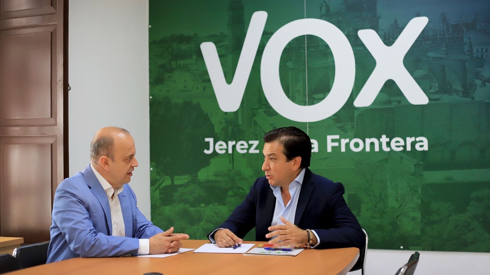 Los concejales de Vox en Jerez.