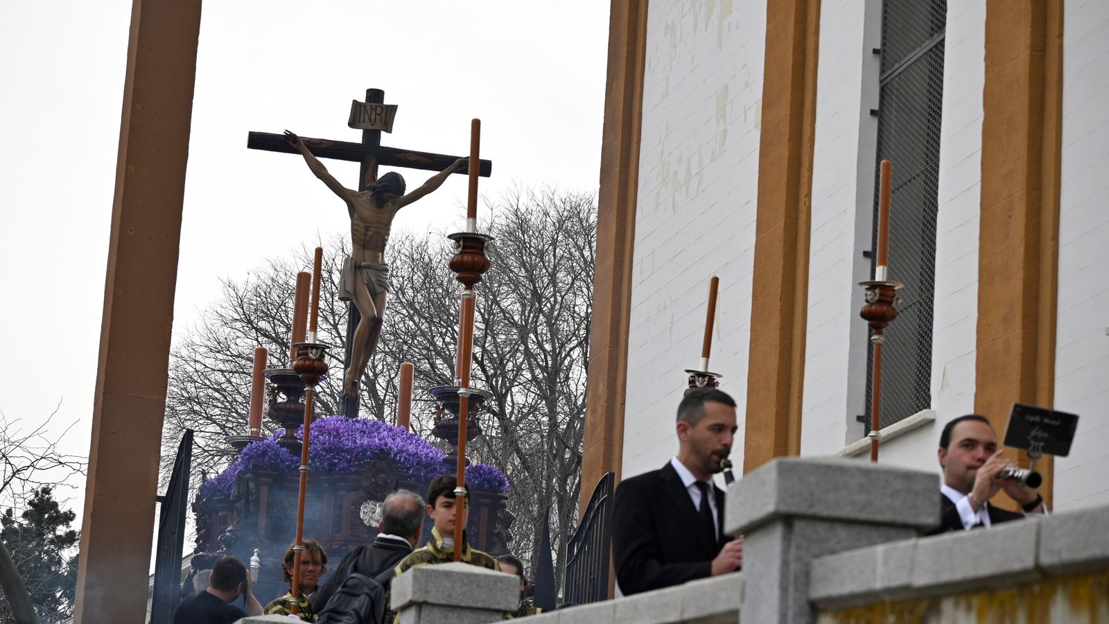 El Cristo de la Sangre de Estudiantes en San Sebastián
